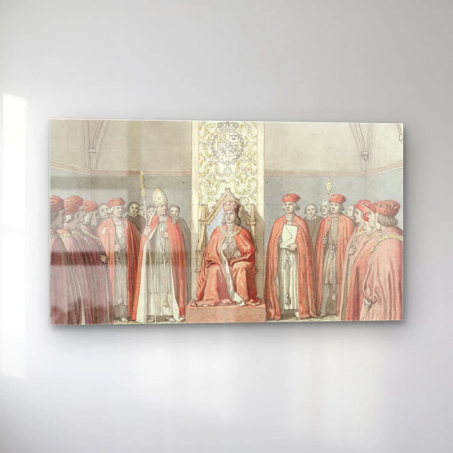 Christoffer Wilhelm Eckersberg – Elefantordenens Indstiftelse cam tablo — sol açıdan görünüm