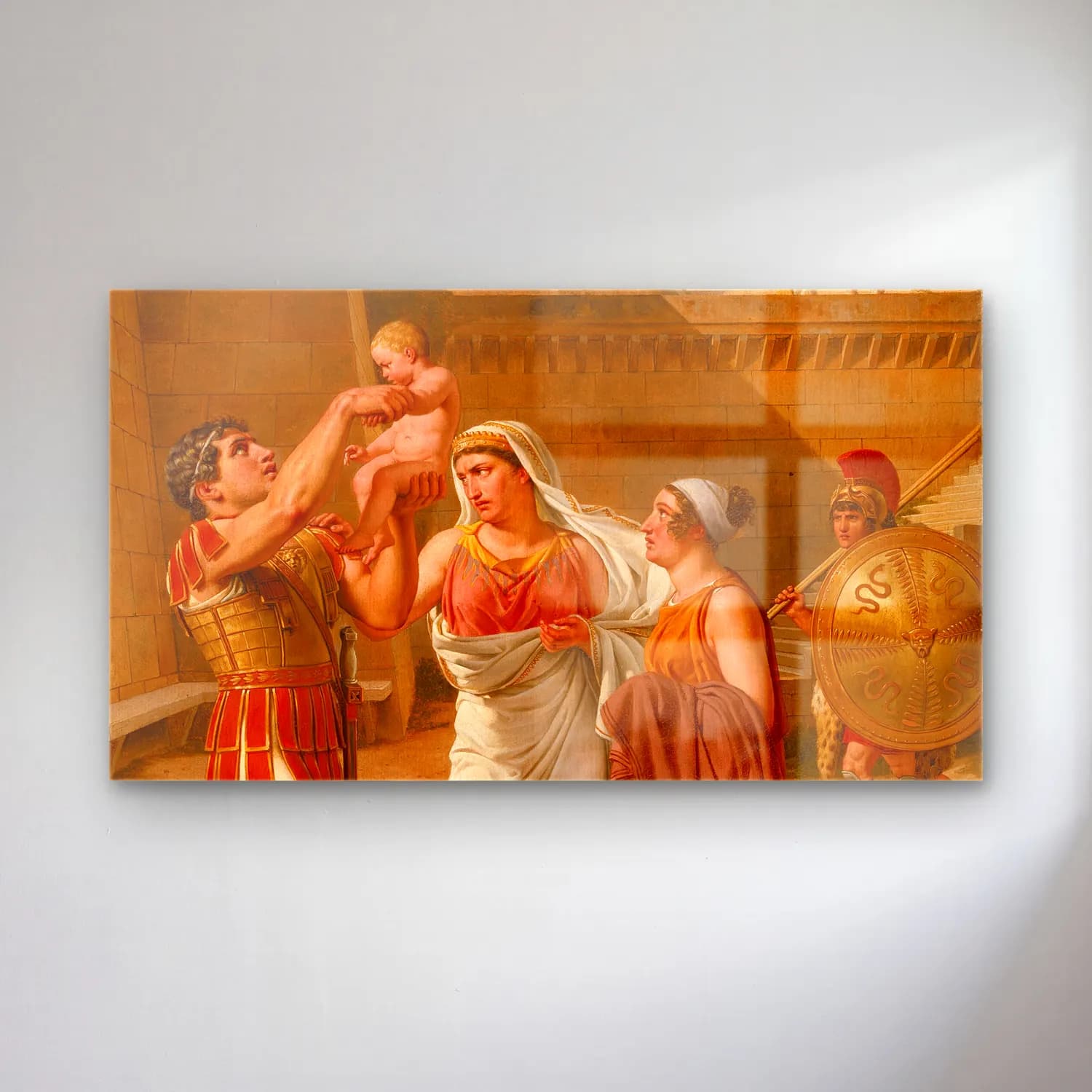 Christoffer Wilhelm Eckersberg – Hector’s Farewell To Andromache cam tablo — Christoffer Wilhelm Eckersberg – Hector’s Farewell To Andromache — yağlı boya dini sahne