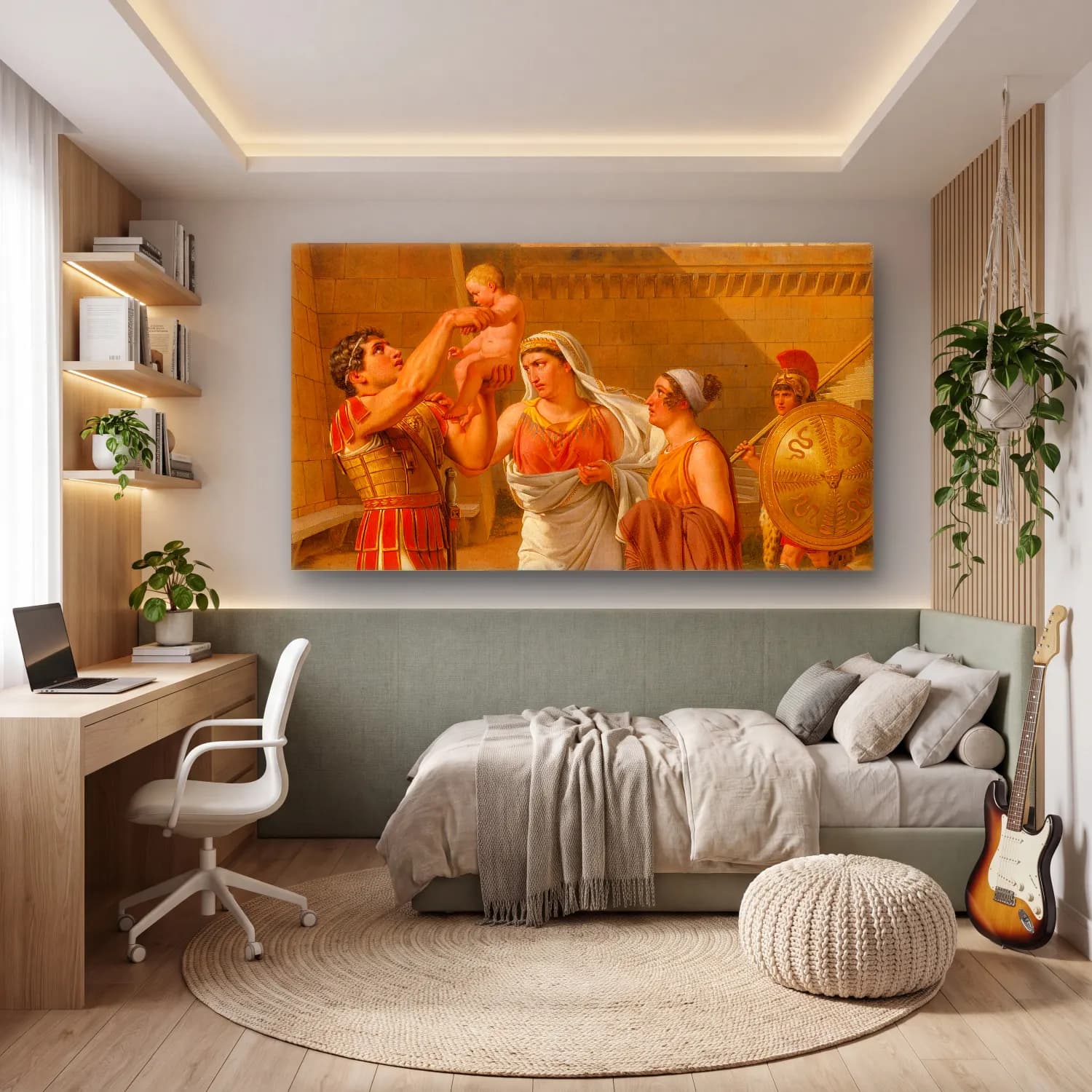 Christoffer Wilhelm Eckersberg – Hector’s Farewell To Andromache cam tablo — genç odasında