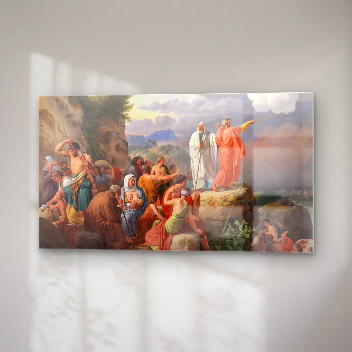 Christoffer Wilhelm Eckersberg – Moses lader Det Røde Hav cam tablo — sağ açıdan görünüm