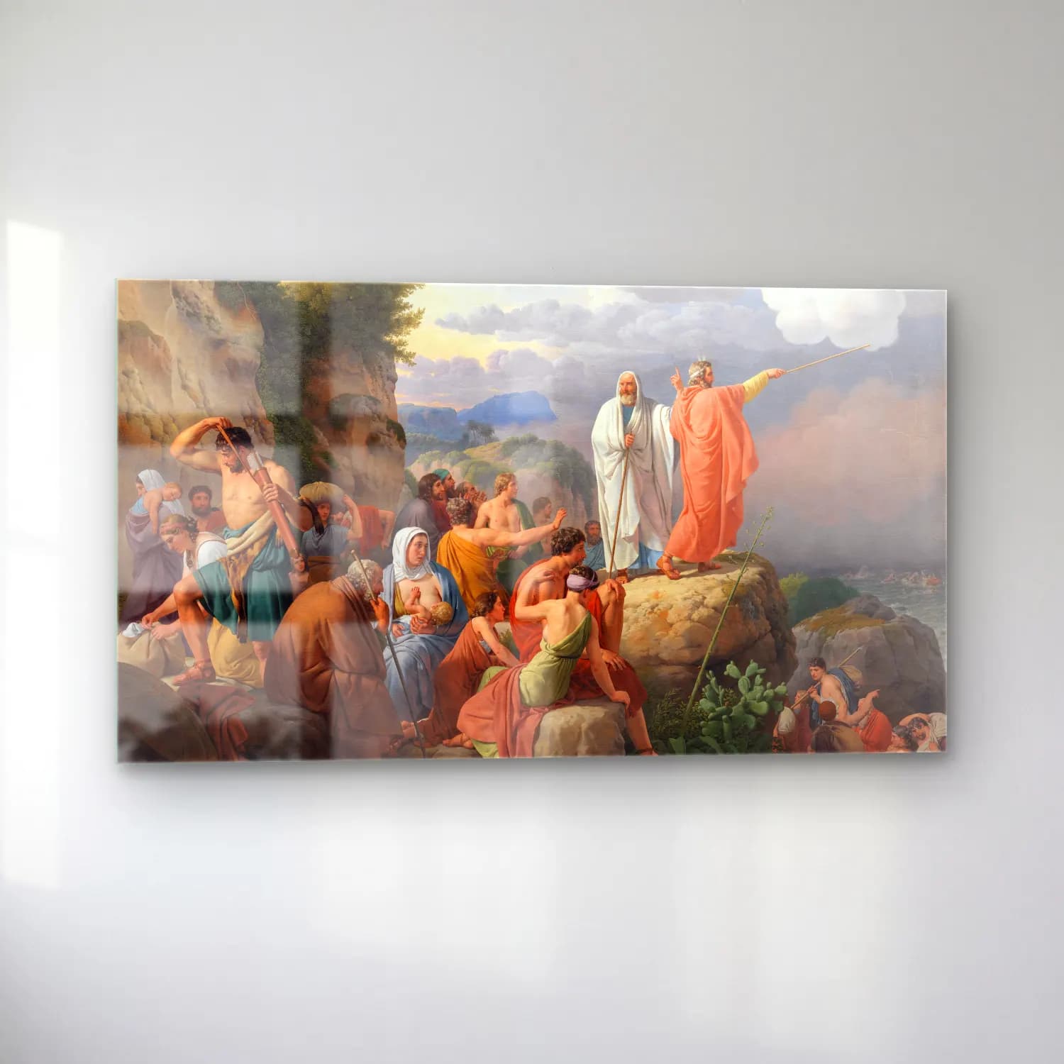 Christoffer Wilhelm Eckersberg – Moses lader Det Røde Hav cam tablo — sol açıdan görünüm