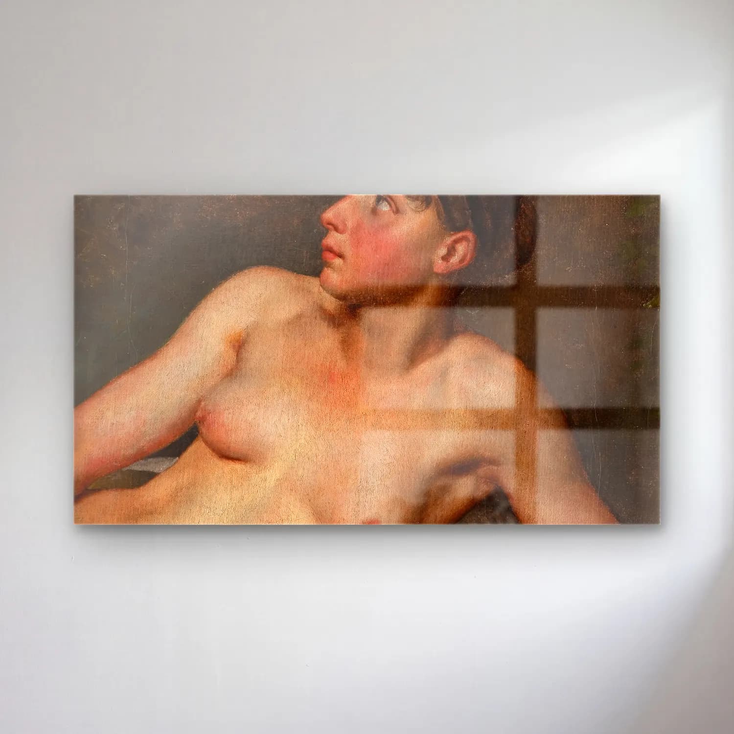 Christoffer Wilhelm Eckersberg – Reclining Female Nude cam tablo — Christoffer Wilhelm Eckersberg – Reclining Female Nude — yağlı boya figür çalışması