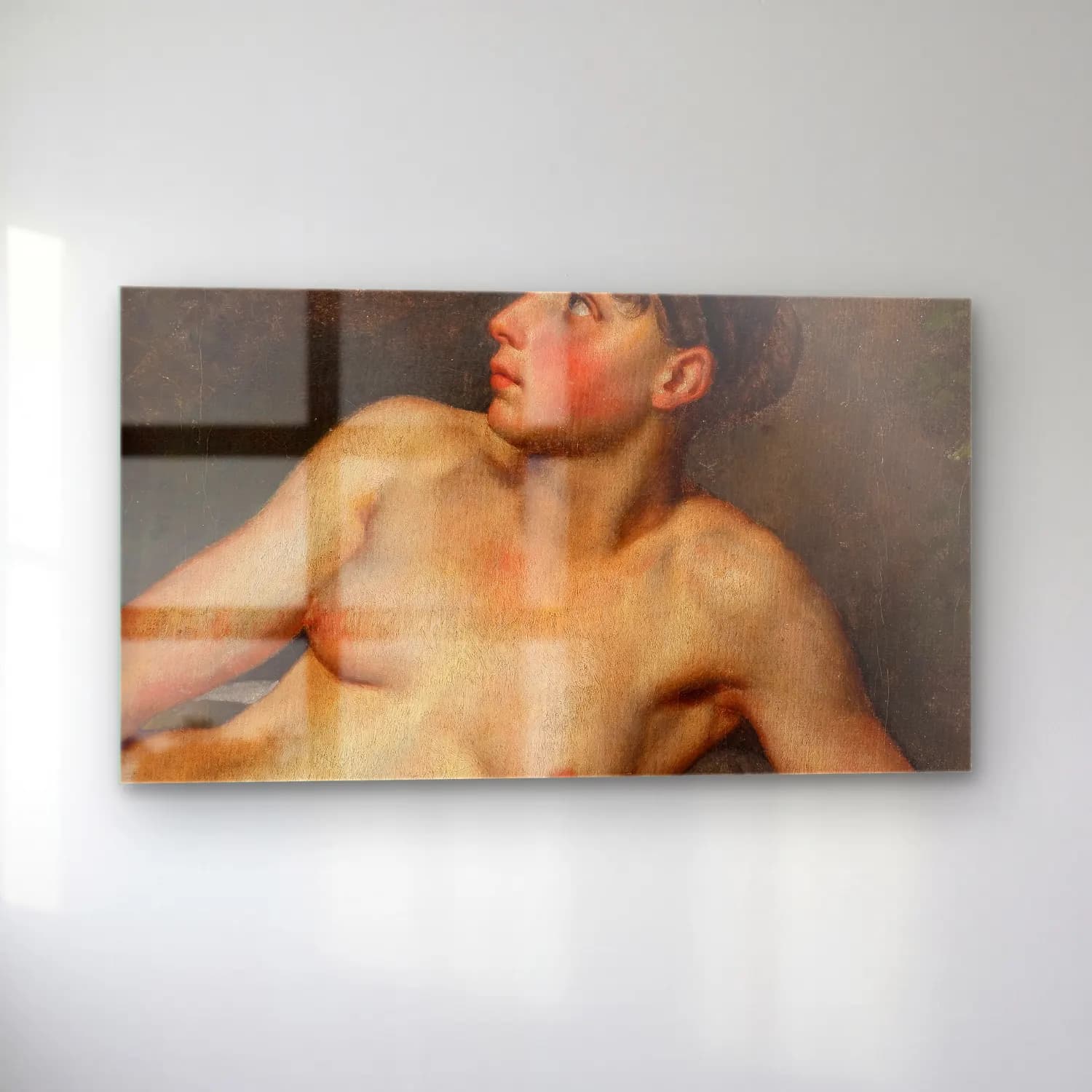 Christoffer Wilhelm Eckersberg – Reclining Female Nude cam tablo — sol açıdan görünüm