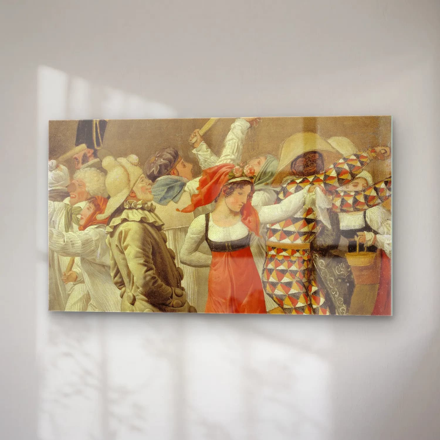 Christoffer Wilhelm Eckersberg – The Carnival in Rome. Fragment cam tablo — sağ açıdan görünüm