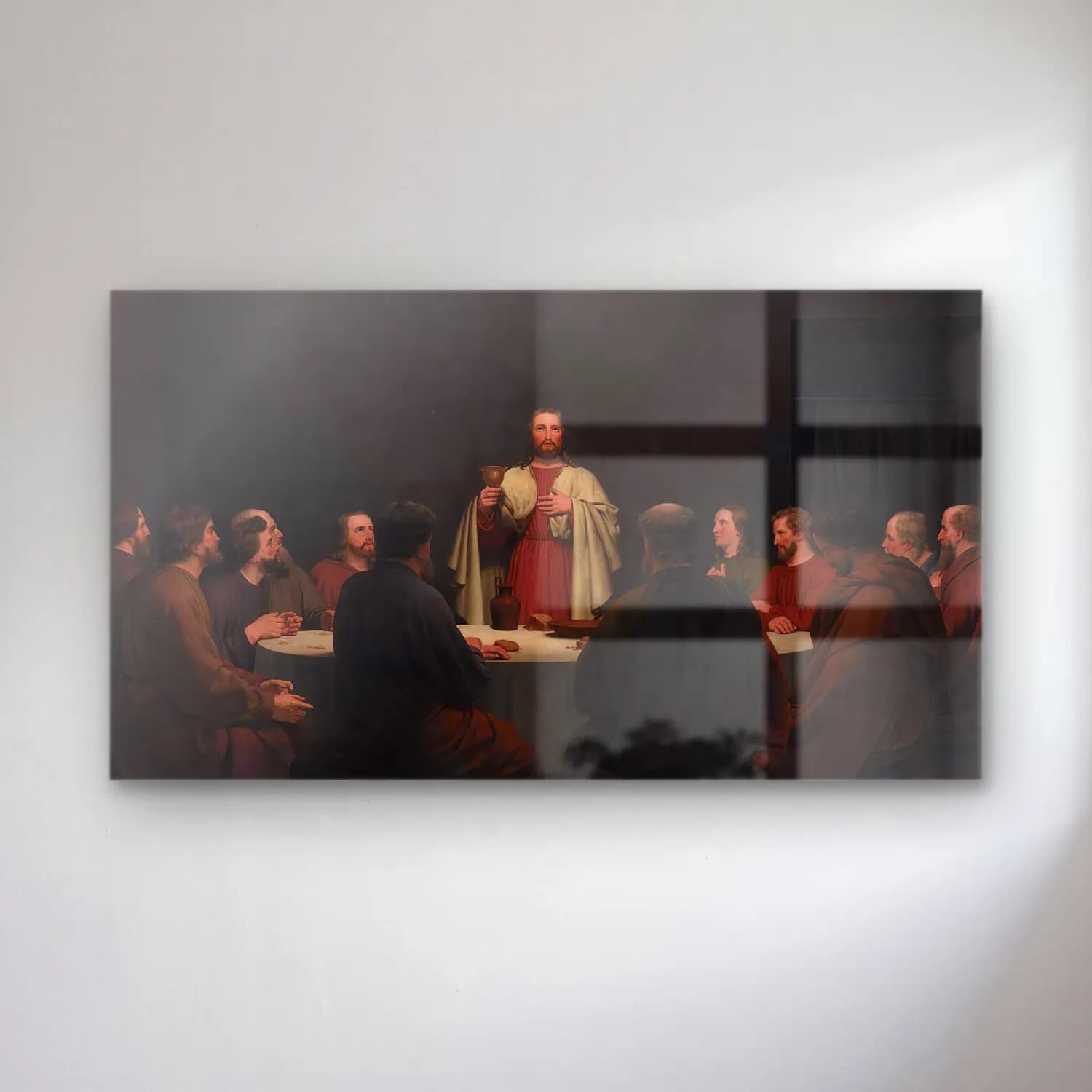 Christoffer Wilhelm Eckersberg – The Last Supper cam tablo — Christoffer Wilhelm Eckersberg – The Last Supper — yağlı boya dini sahne