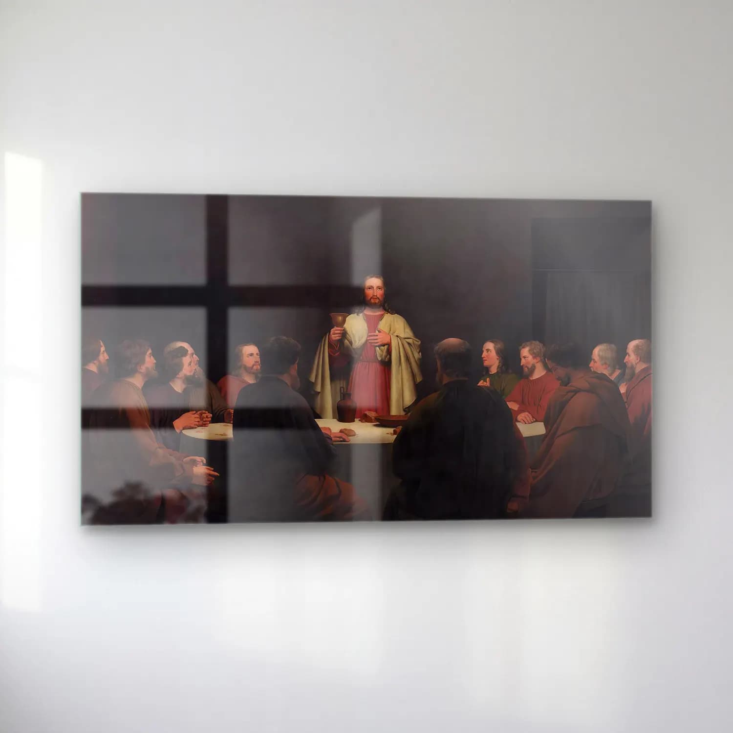 Christoffer Wilhelm Eckersberg – The Last Supper cam tablo — sol açıdan görünüm
