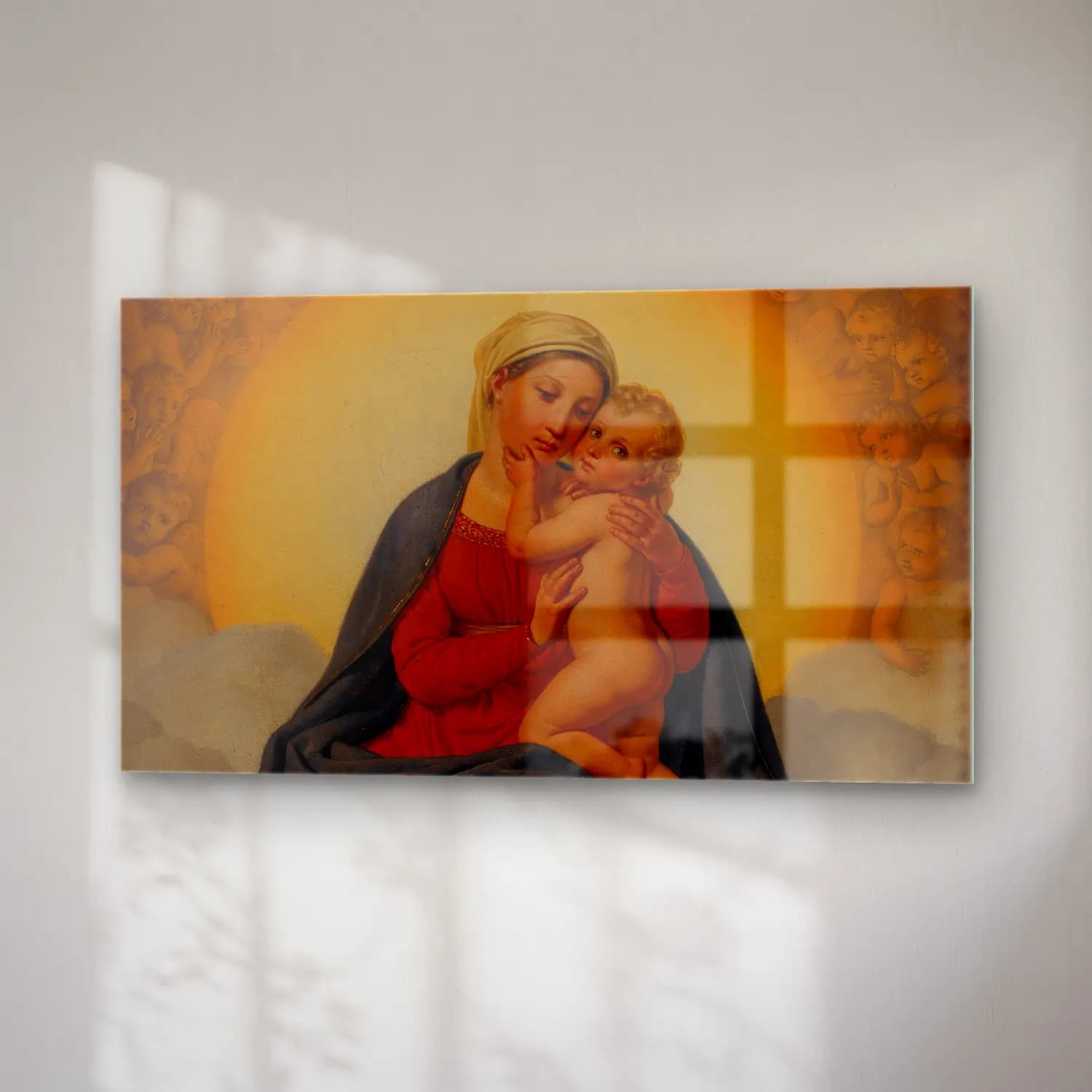 Christoffer Wilhelm Eckersberg – The Virgin And Child cam tablo — sağ açıdan görünüm