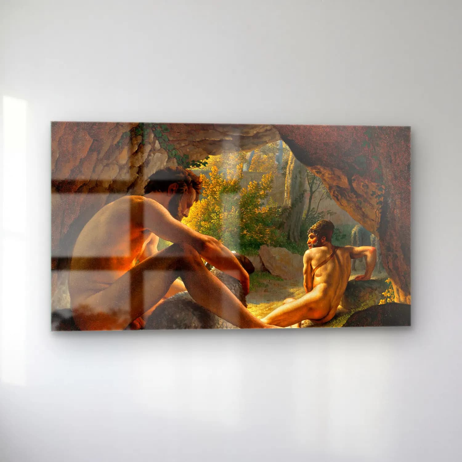 Christoffer Wilhelm Eckersberg – Ulysses Fleeing the Cave of Polyphemus cam tablo — sol açıdan görünüm