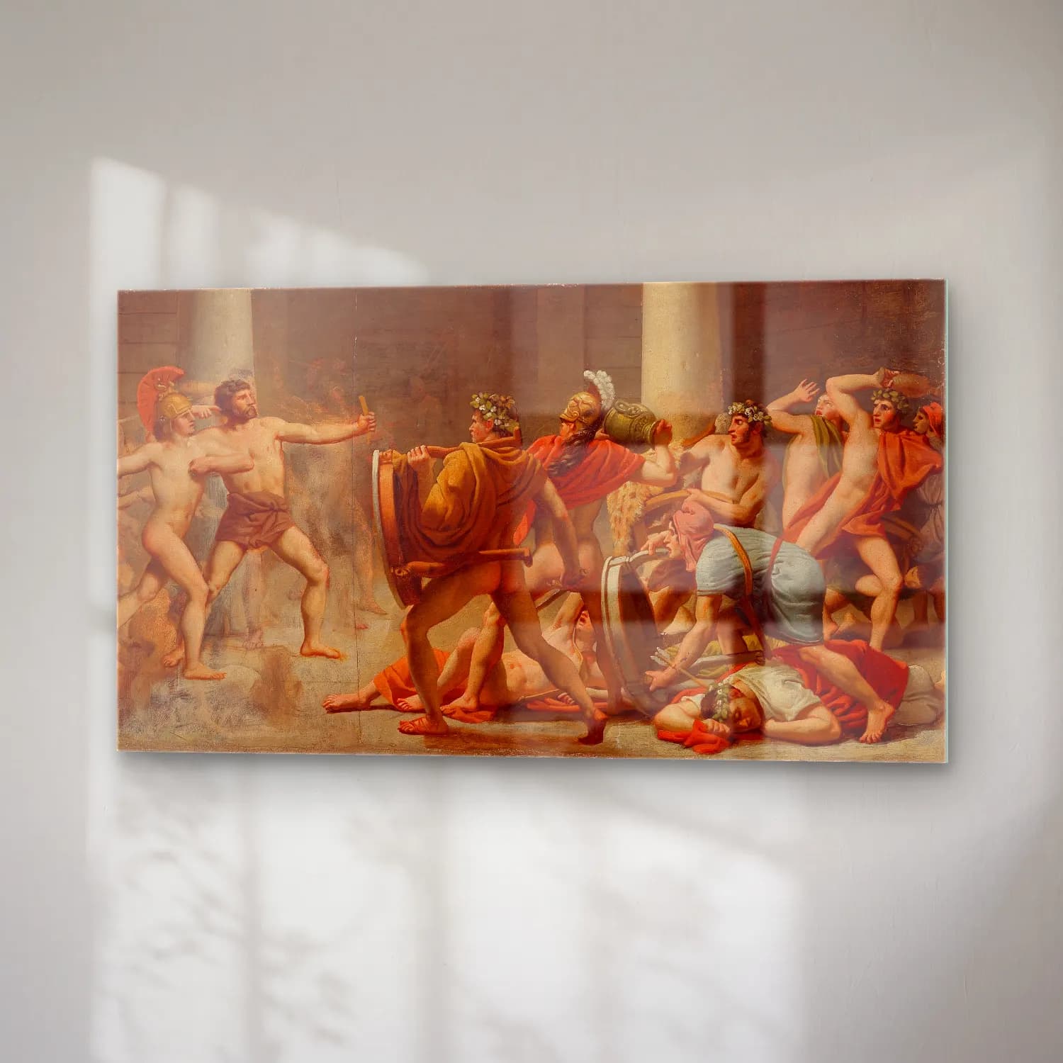 Christoffer Wilhelm Eckersberg – Ulysses’ revenge on Penelope’s suitors cam tablo — sağ açıdan görünüm