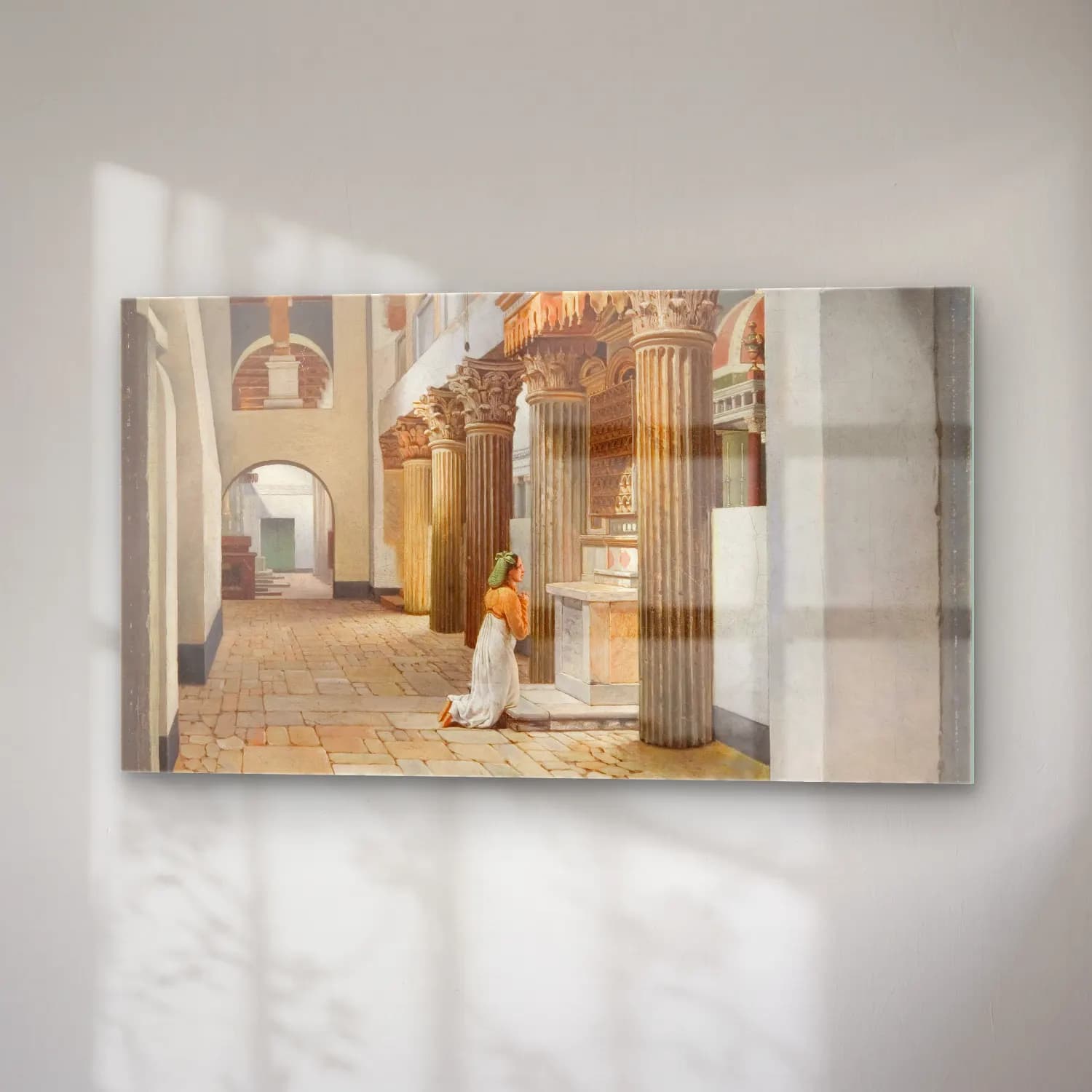 Christoffer Wilhelm Eckersberg – View of the Church of San Lorenzo fuori le Mura cam tablo — sağ açıdan görünüm