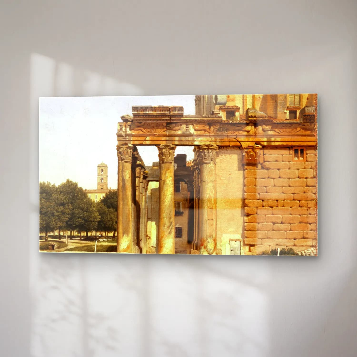 Christoffer Wilhelm Eckersberg – View of the Via Sacra, Rome cam tablo — sağ açıdan görünüm