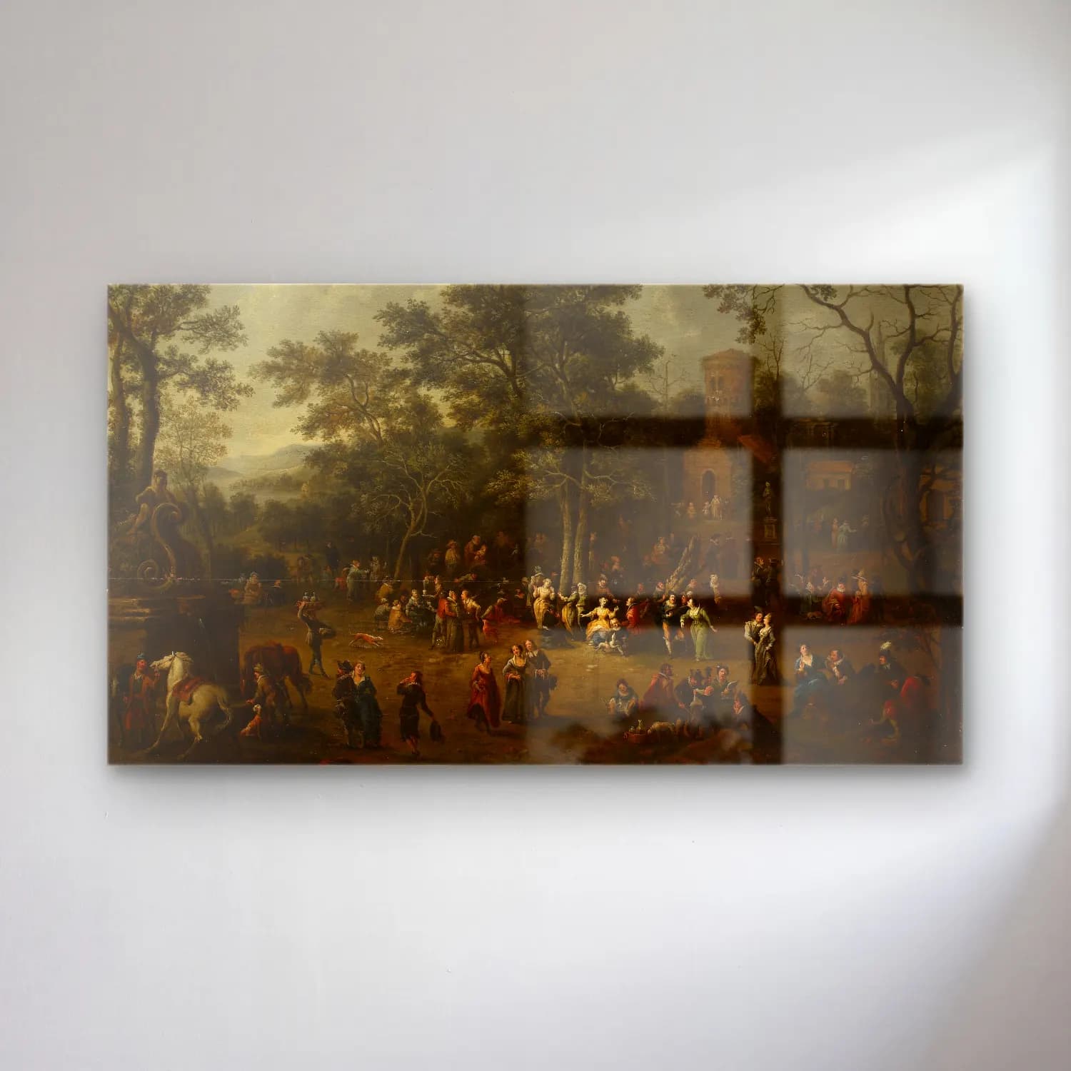 Franz de Paula Ferg – Festivity in a park cam tablo — Franz de Paula Ferg – Festivity in a park — yağlı boya dini sahne