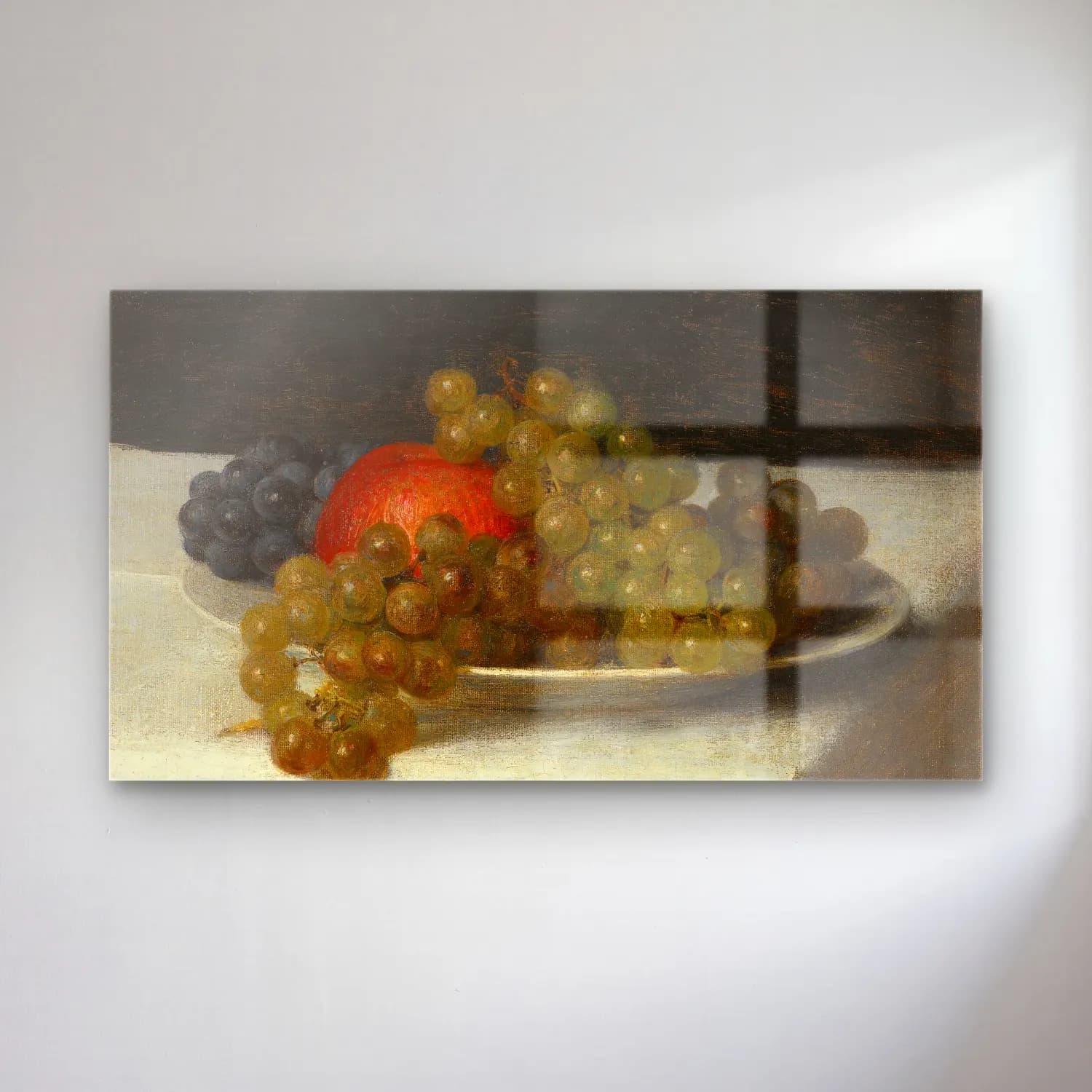 Henri Fantin-Latour – Pommes Et Raisins cam tablo — Henri Fantin-Latour – Pommes Et Raisins — empresyonist meyveli natürmort