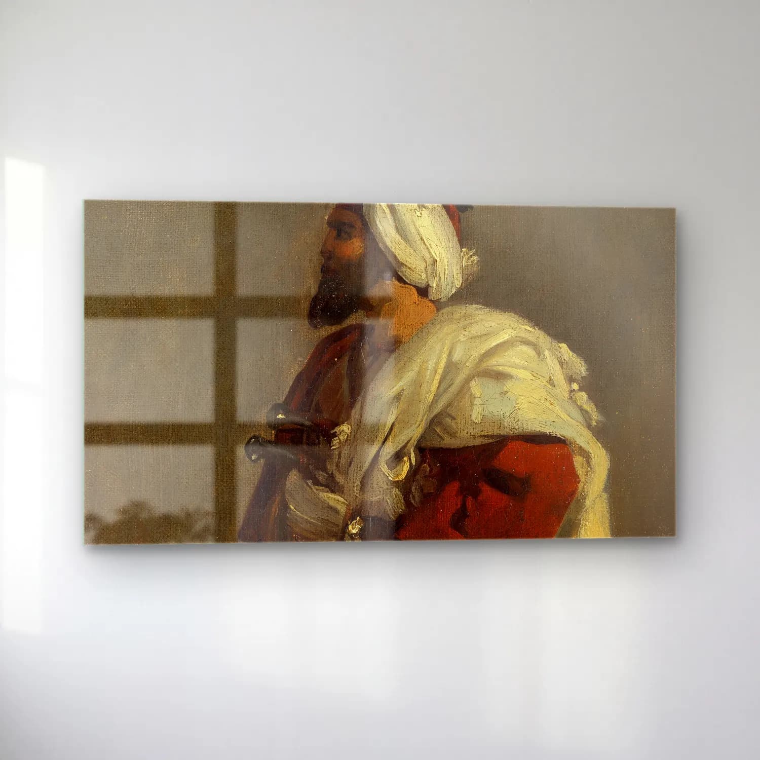 Horace Vernet – Arab Warrior (ca. 1817–22) cam tablo — sol açıdan görünüm