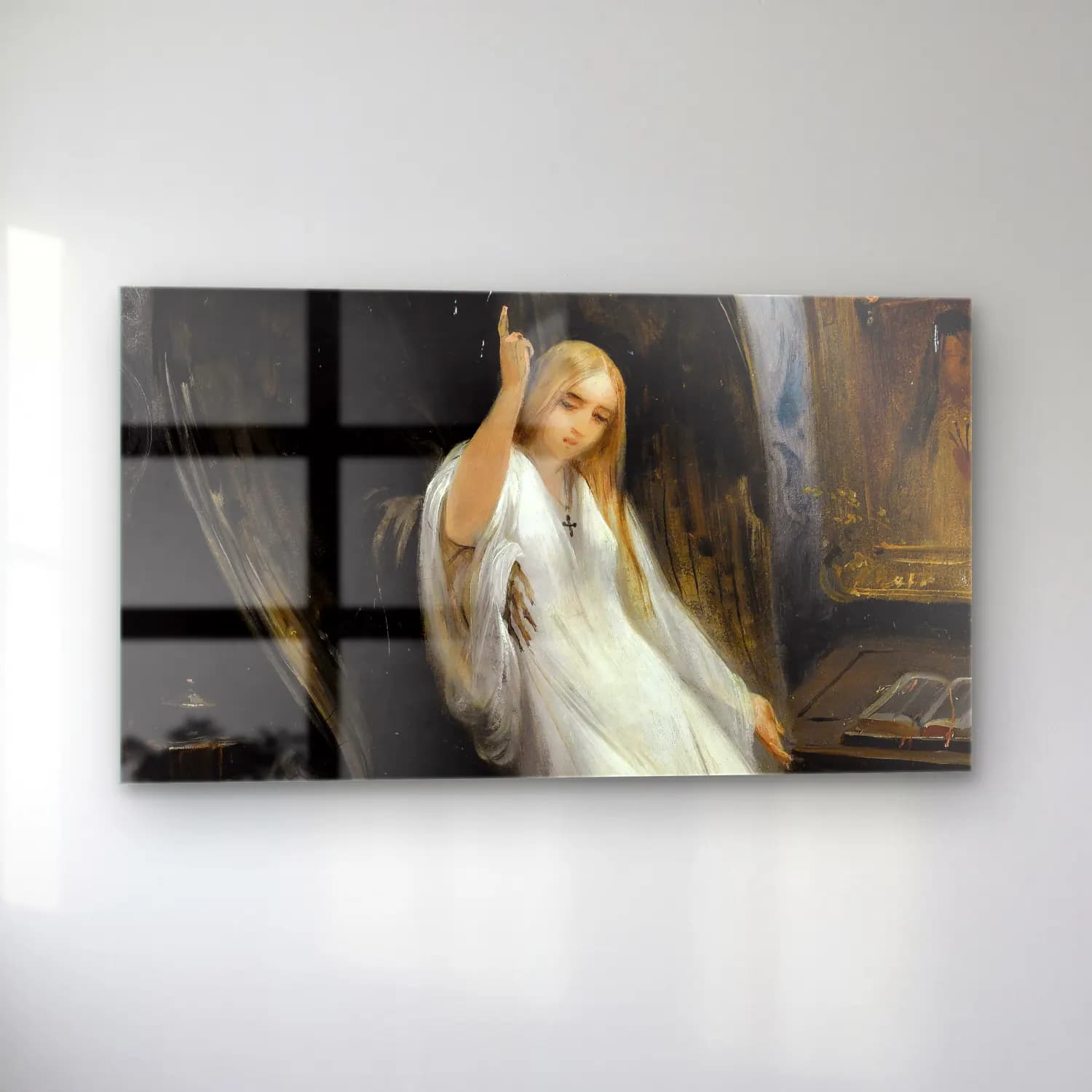 Horace Vernet – Death And The Maiden cam tablo — sol açıdan görünüm