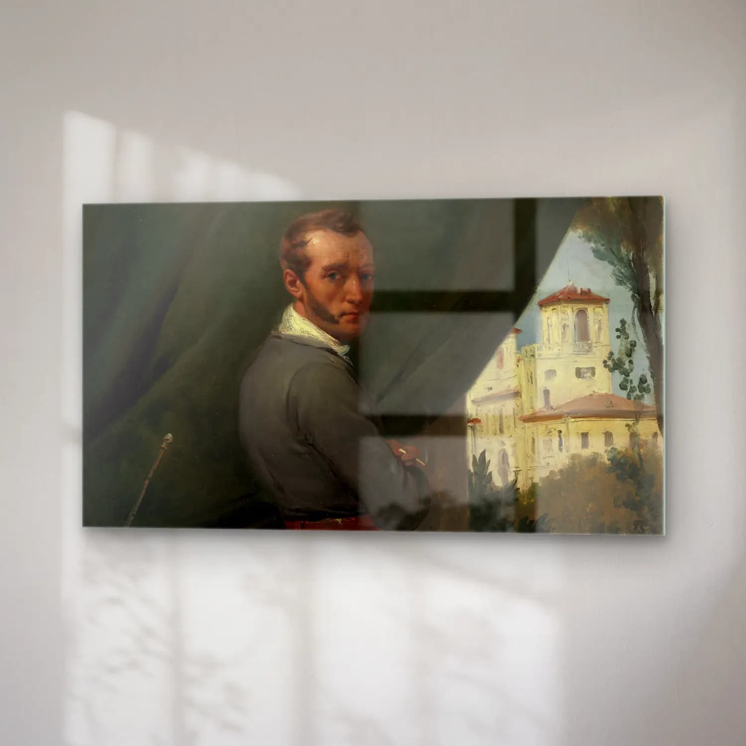 Horace Vernet – Self-Portrait in Rome cam tablo — sağ açıdan görünüm