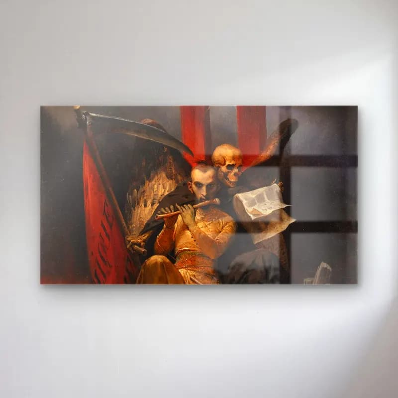 Horace Vernet – Socialism and Cholera cam tablo — Horace Vernet – Socialism and Cholera — yağlı boya dini sahne