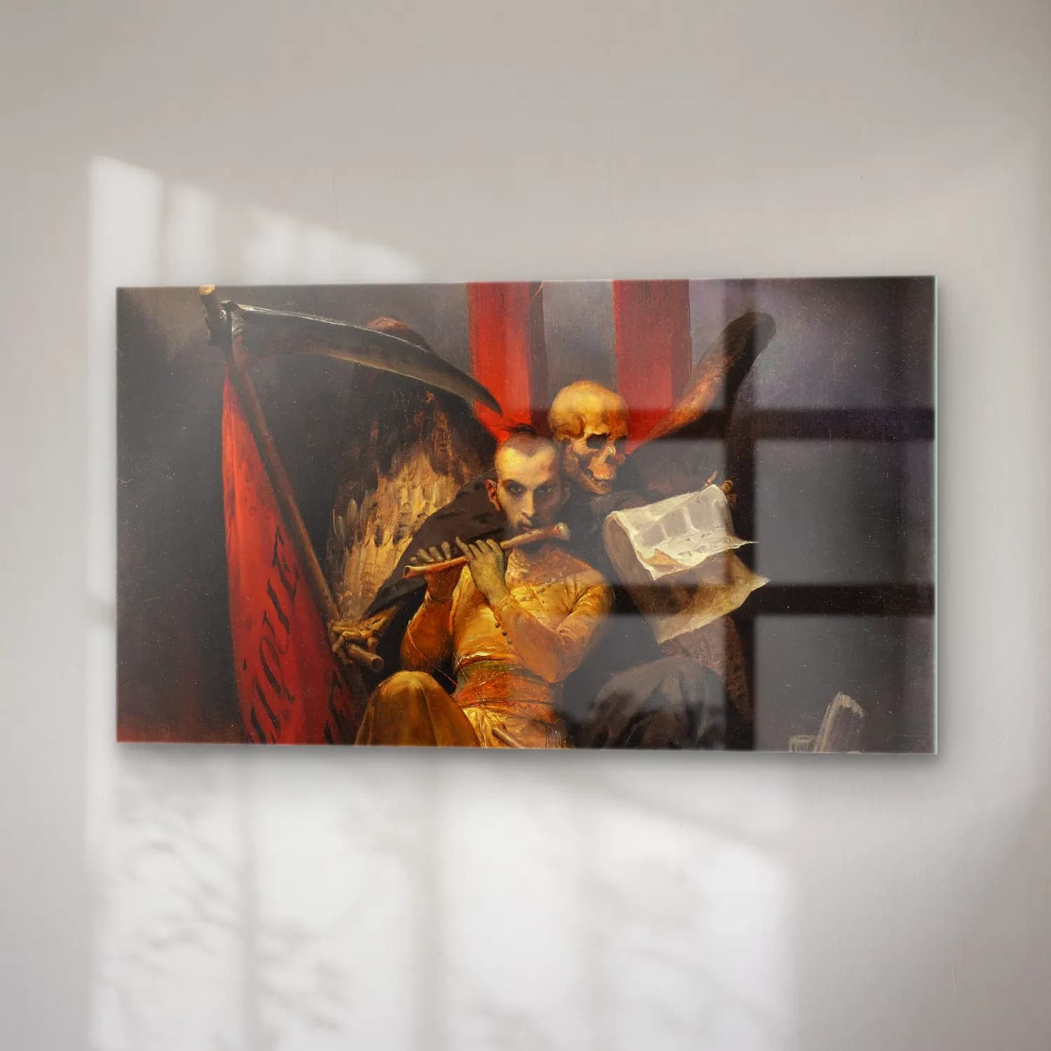 Horace Vernet – Socialism and Cholera cam tablo — sağ açıdan görünüm