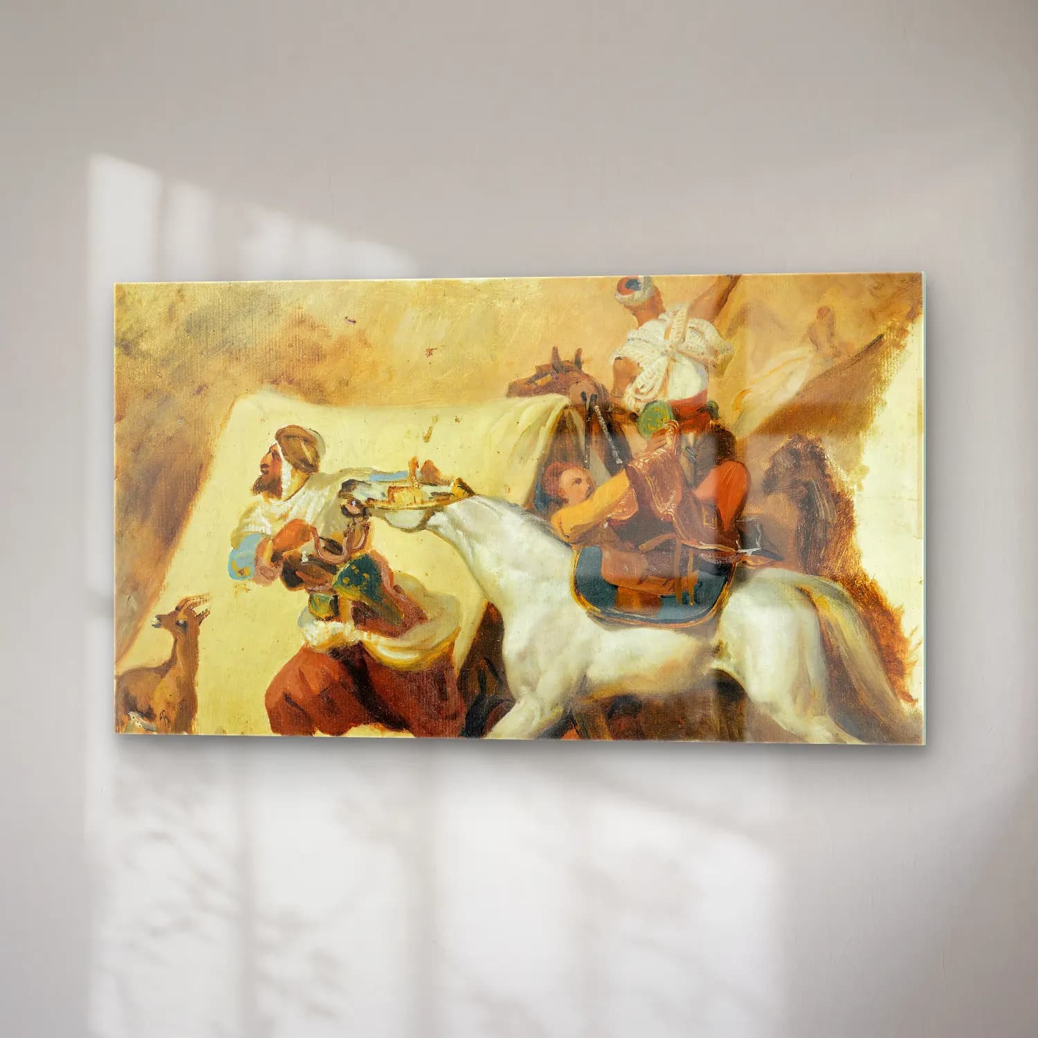 Horace Vernet – Study for the attack of Abd el Kader ‘s Smalah by the Duke… cam tablo — sağ açıdan görünüm