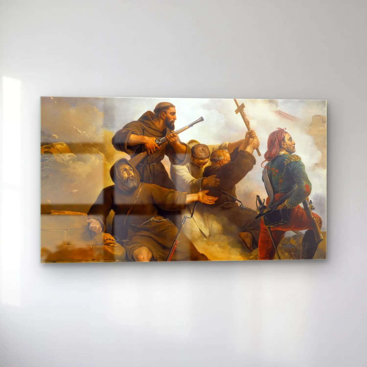 Horace Vernet – The Siege Of Saragossa cam tablo — sol açıdan görünüm