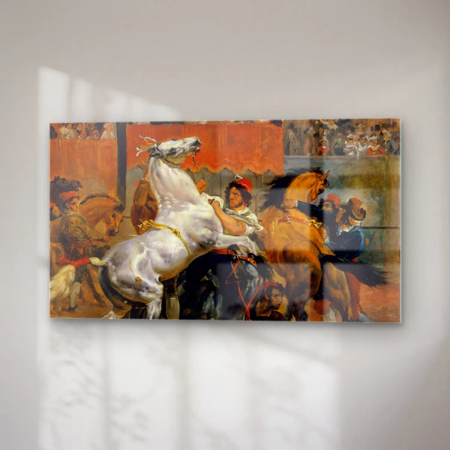 Horace Vernet – The Start of the Race of the Riderless Horses cam tablo — sağ açıdan görünüm