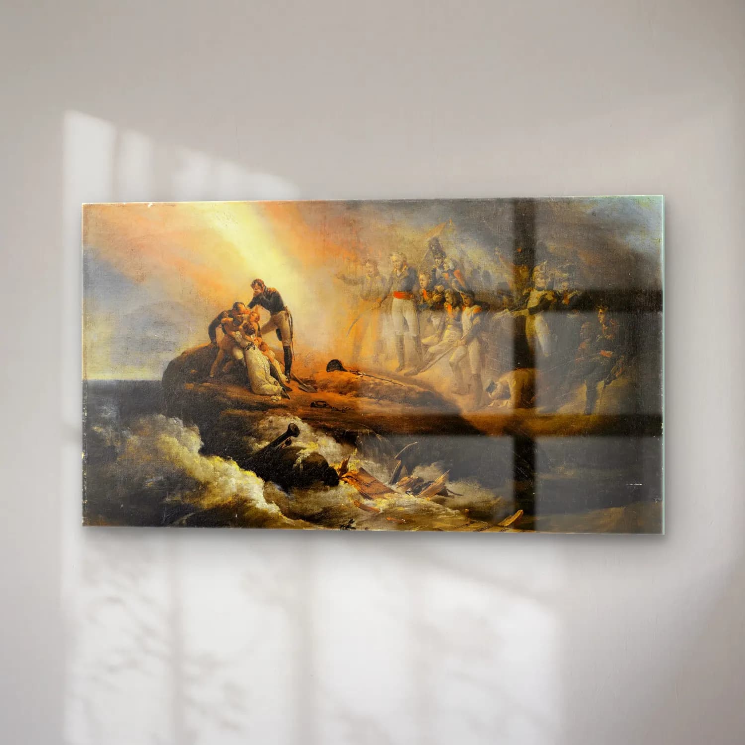 Horace Vernet – The Tomb Of Napoleon In Sainte-Helene Or The Apotheosis Of… cam tablo — sağ açıdan görünüm