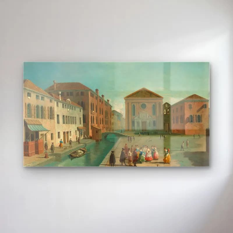 Johan Anton Richter – Venice, the Church of San Giuseppe di Castello cam tablo — Johan Anton Richter – Venice, the Church of San Giuseppe di Castello — yağlı boya dini sahne