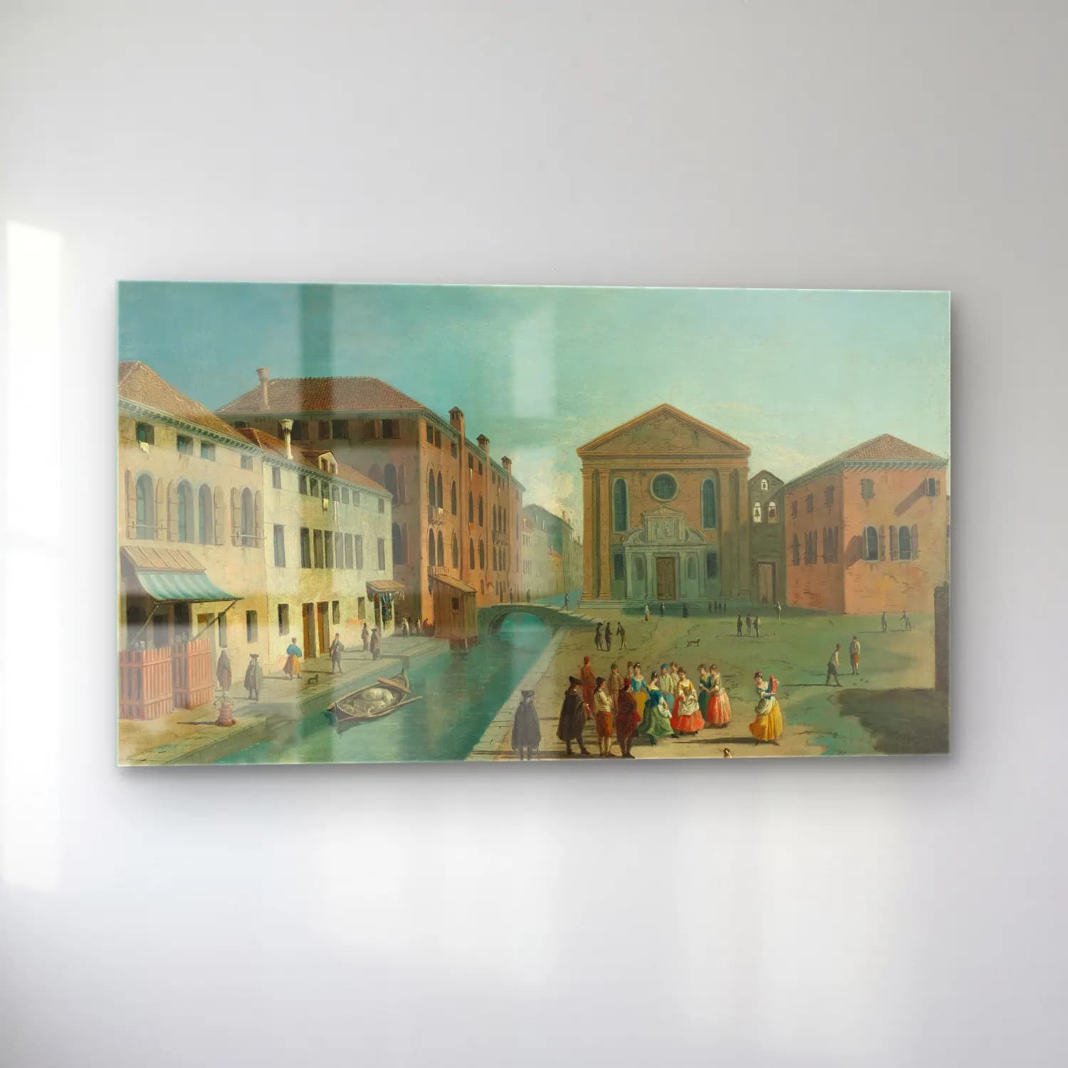 Johan Anton Richter – Venice, the Church of San Giuseppe di Castello cam tablo — sol açıdan görünüm