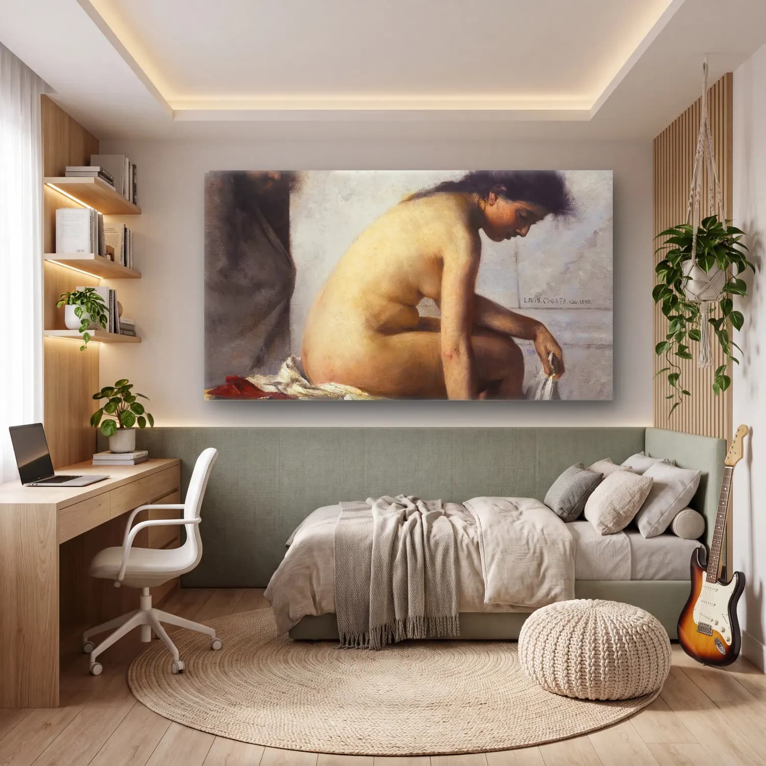 Lovis Corinth – Susanna Im Bade cam tablo — genç odasında