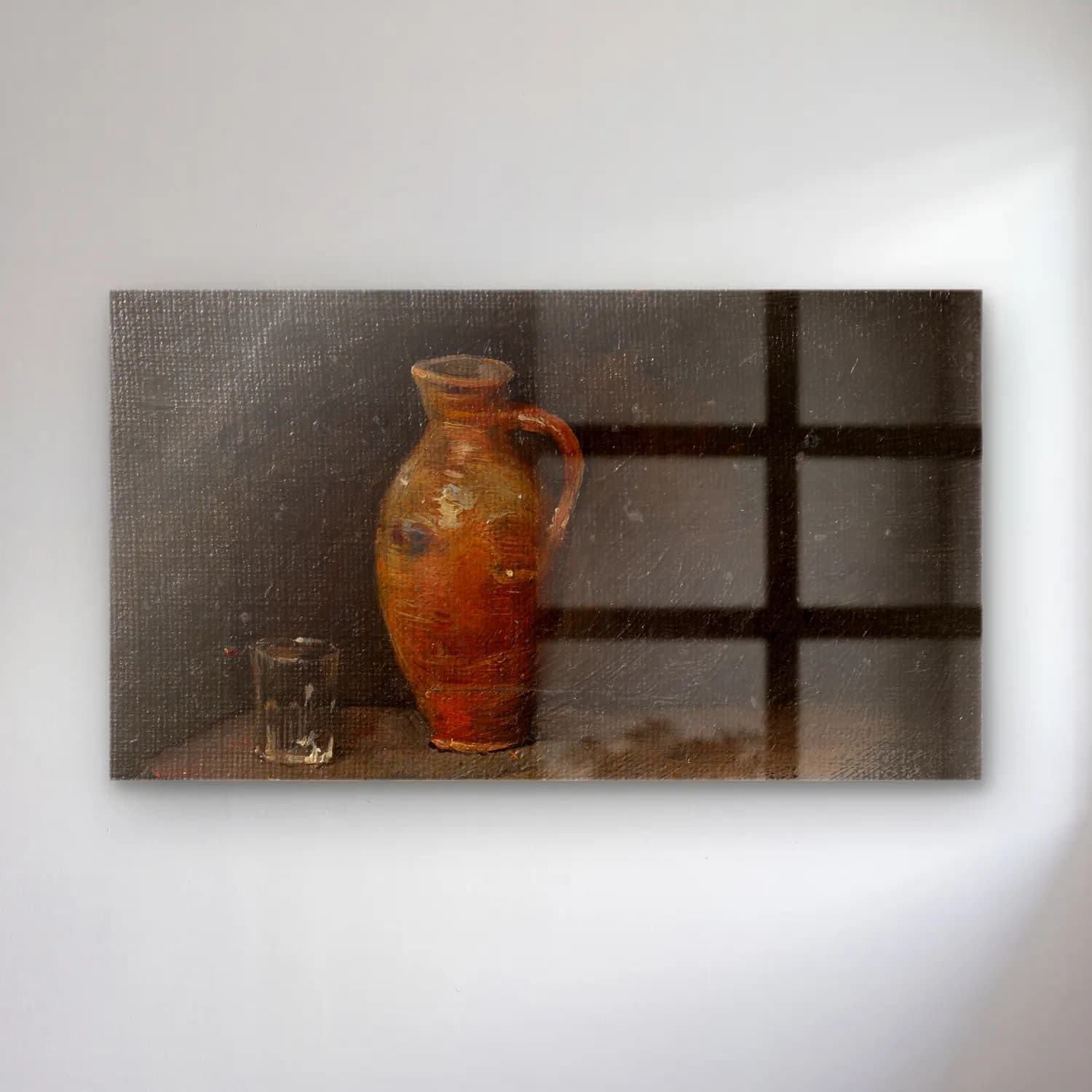 Richard Bergh – Still-life cam tablo — Richard Bergh – Still-life — yağlı boya vazo