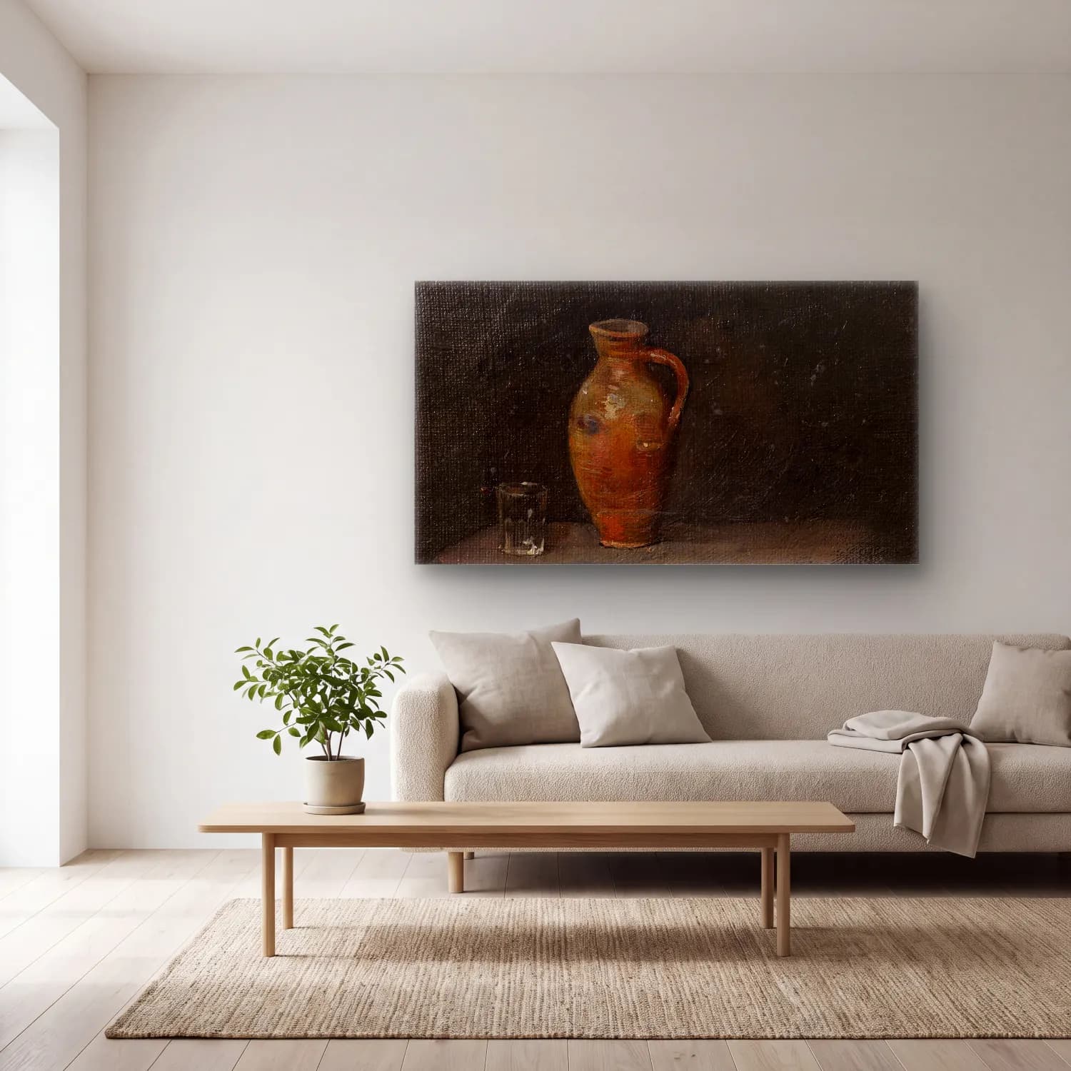 Richard Bergh – Still-life cam tablo — açık renk salonda