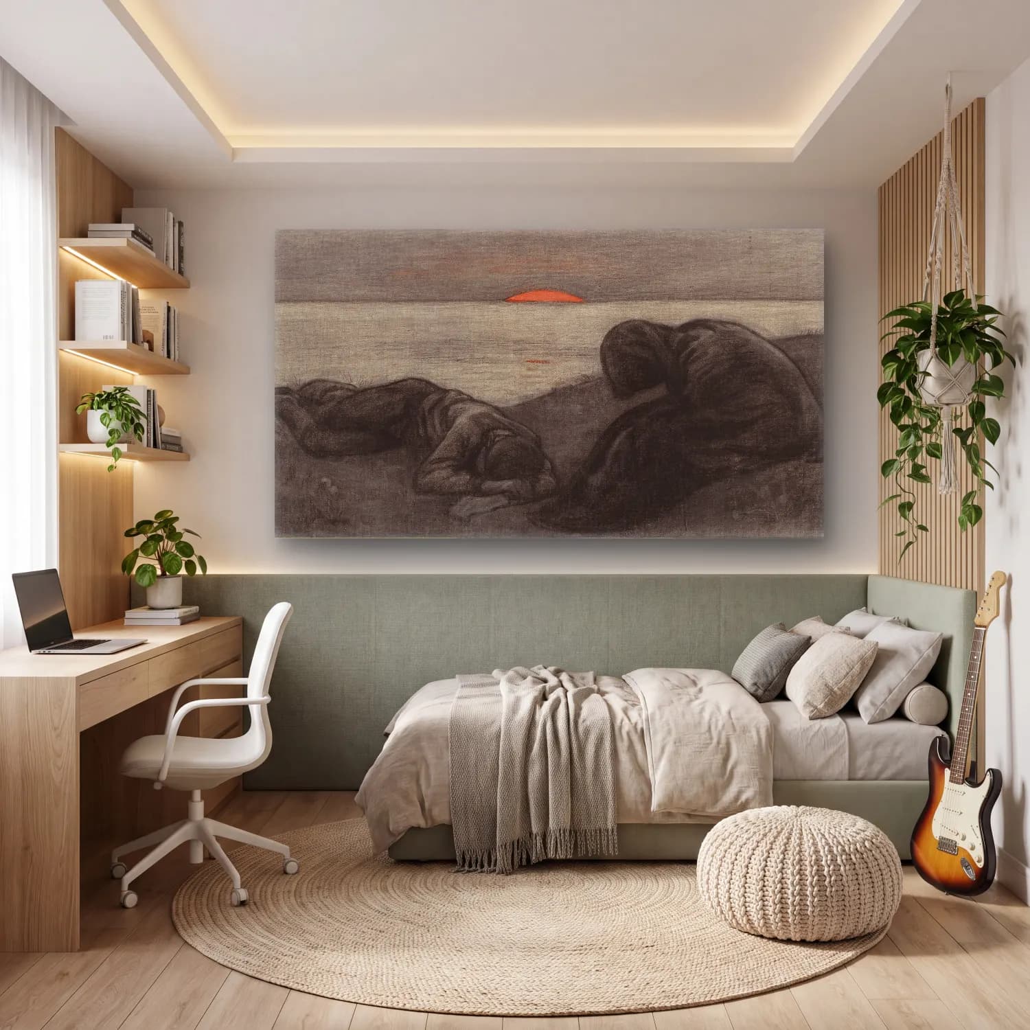 Richard Bergh – The Dying Day cam tablo — genç odasında