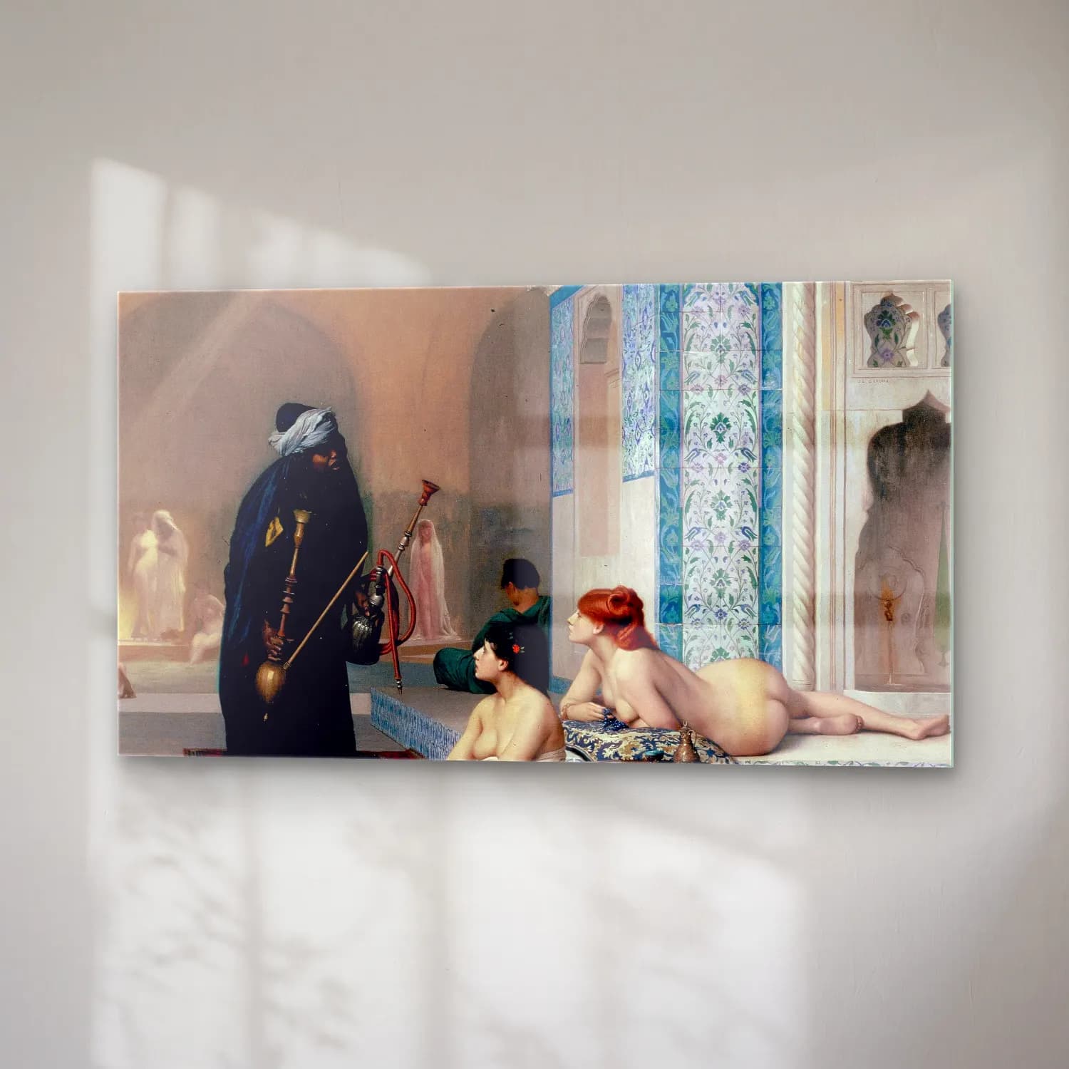Yağlı Boya Dini Sahne No. 59 cam tablo — sağ açıdan görünüm