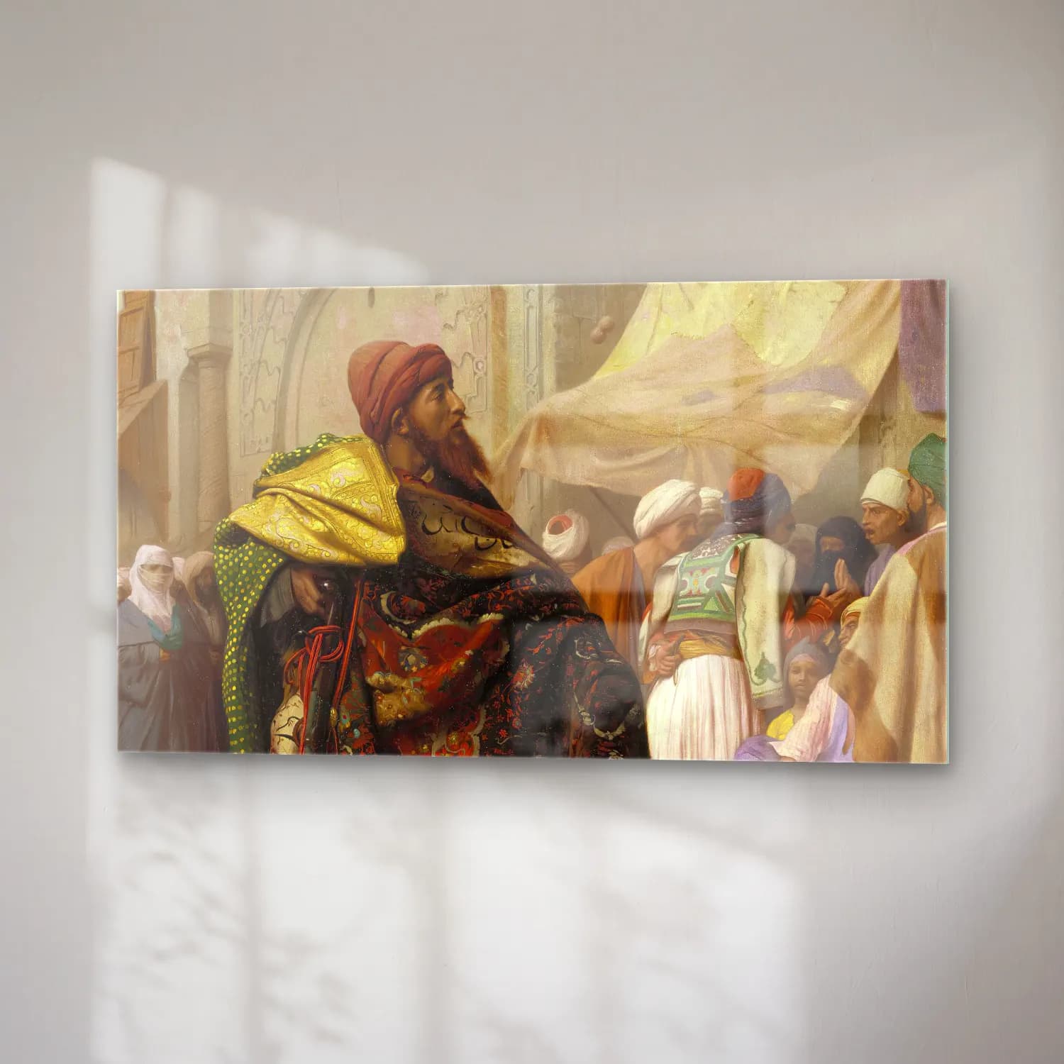 Yağlı Boya Dini Sahne No. 64 cam tablo — sağ açıdan görünüm