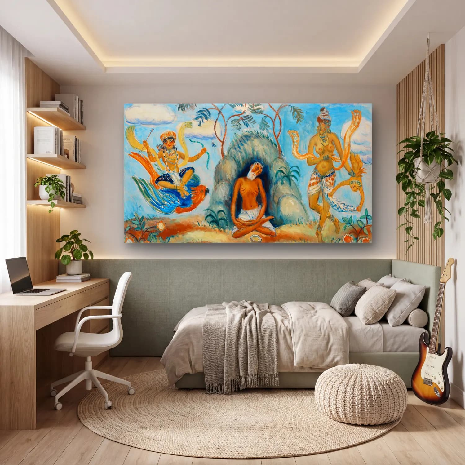 William James Glackens – Decoration cam tablo — genç odasında