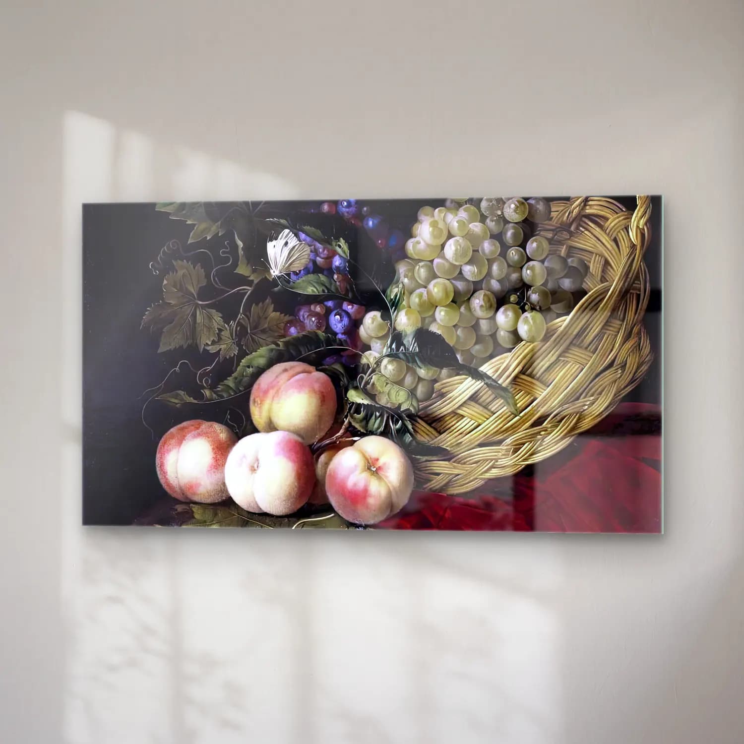 Willem van Aelst – Still-Life of Fruit cam tablo — sağ açıdan görünüm