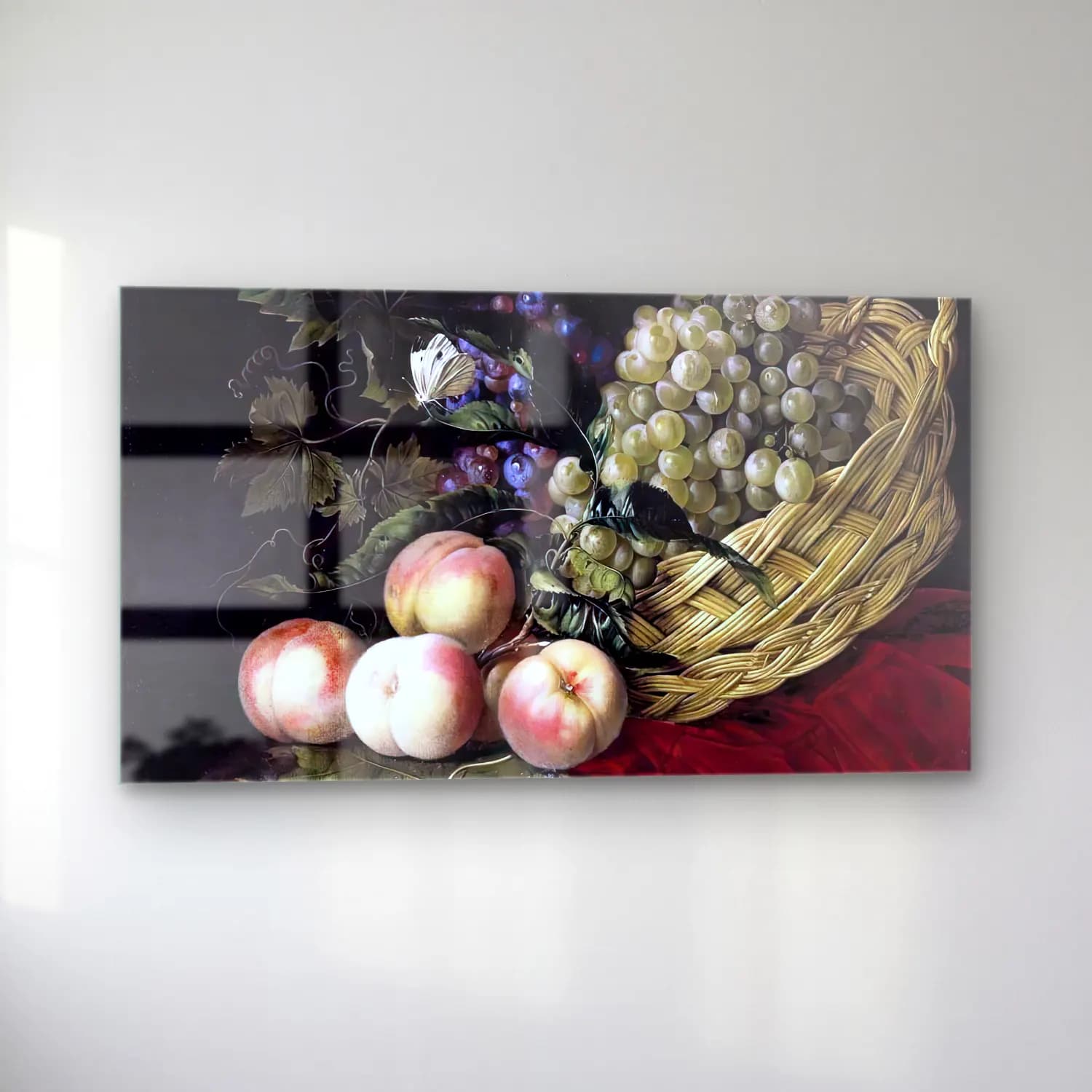 Willem van Aelst – Still-Life of Fruit cam tablo — sol açıdan görünüm