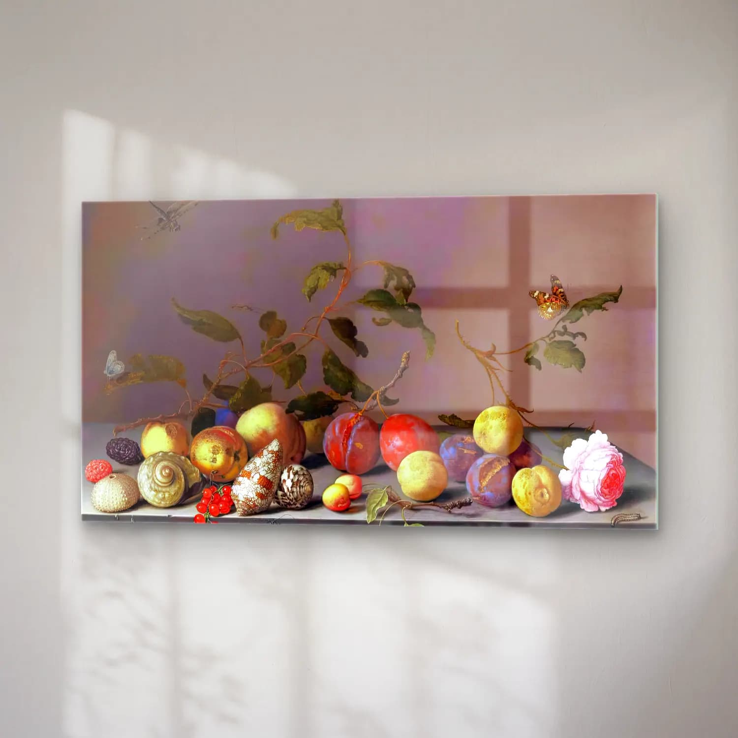 Balthasar van der Ast – Still-Life cam tablo — sağ açıdan görünüm