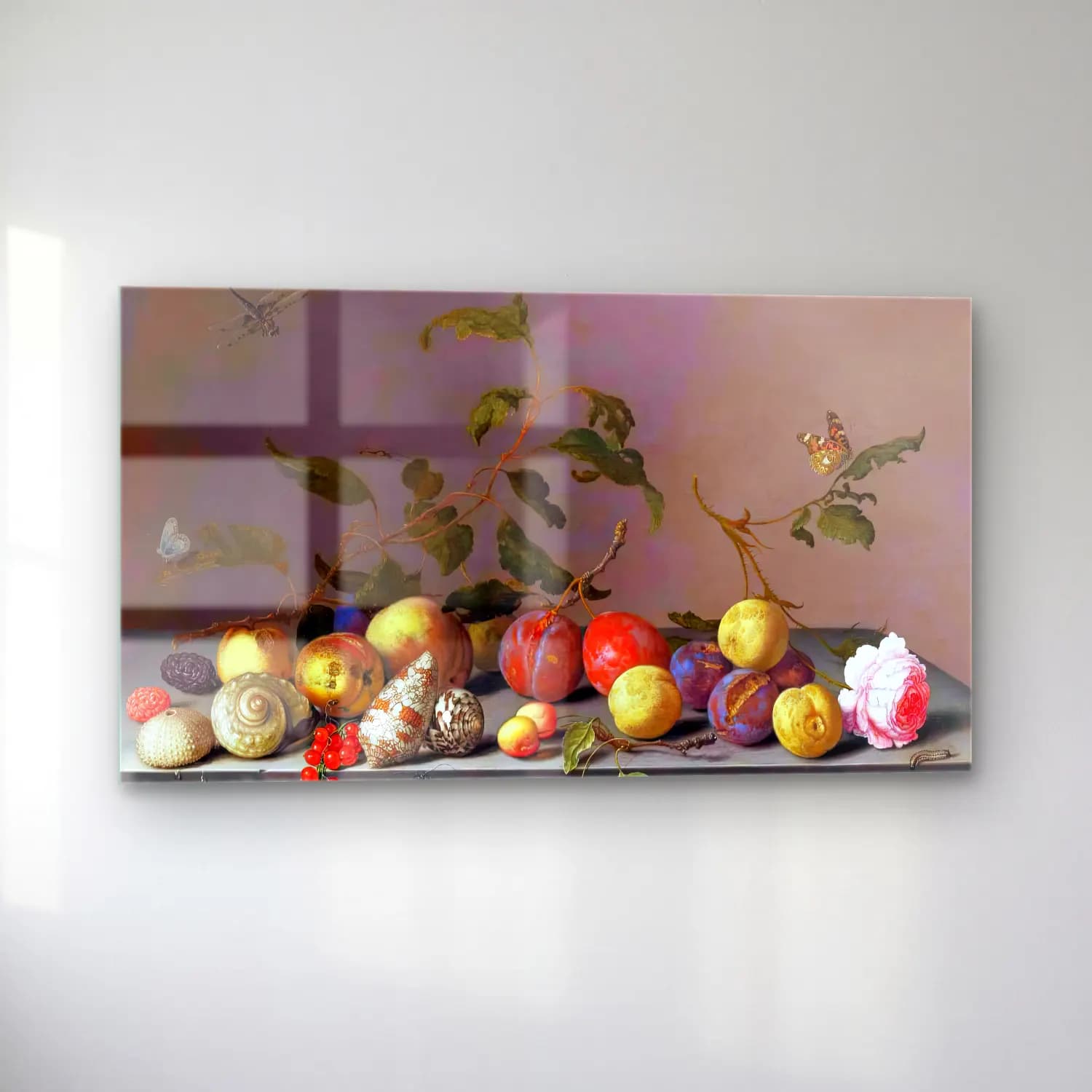 Balthasar van der Ast – Still-Life cam tablo — sol açıdan görünüm