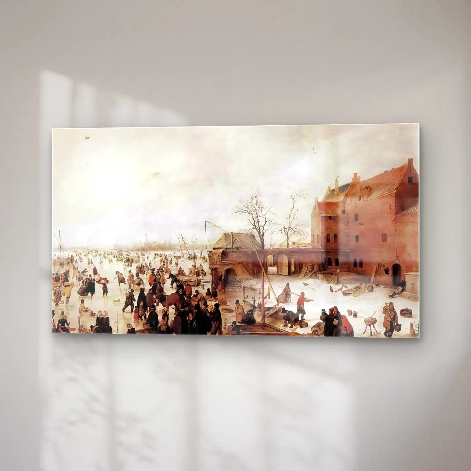 Hendrick Avercamp – A Scene on the Ice near a Town cam tablo — sağ açıdan görünüm