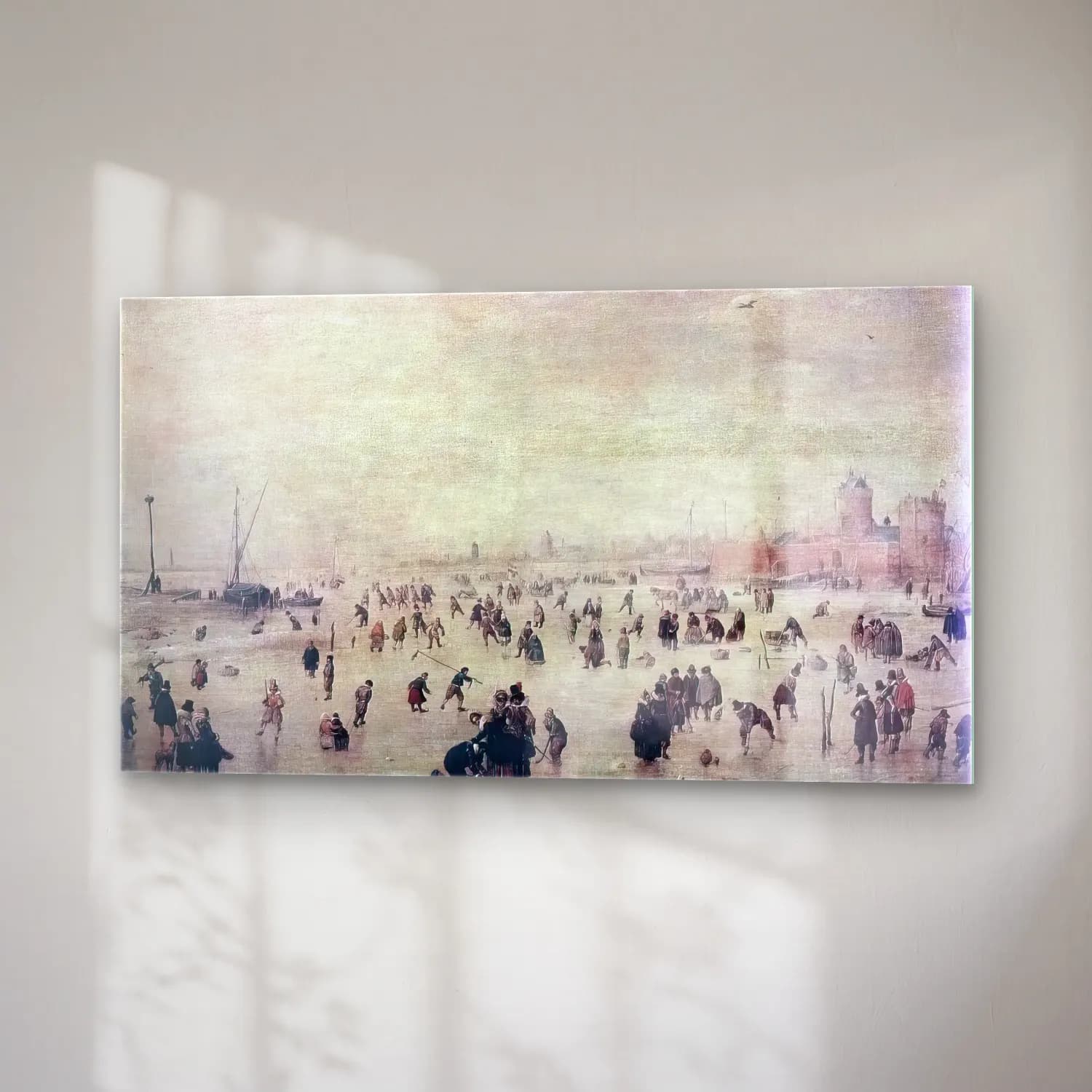 Hendrick Avercamp – Skaters cam tablo — sağ açıdan görünüm