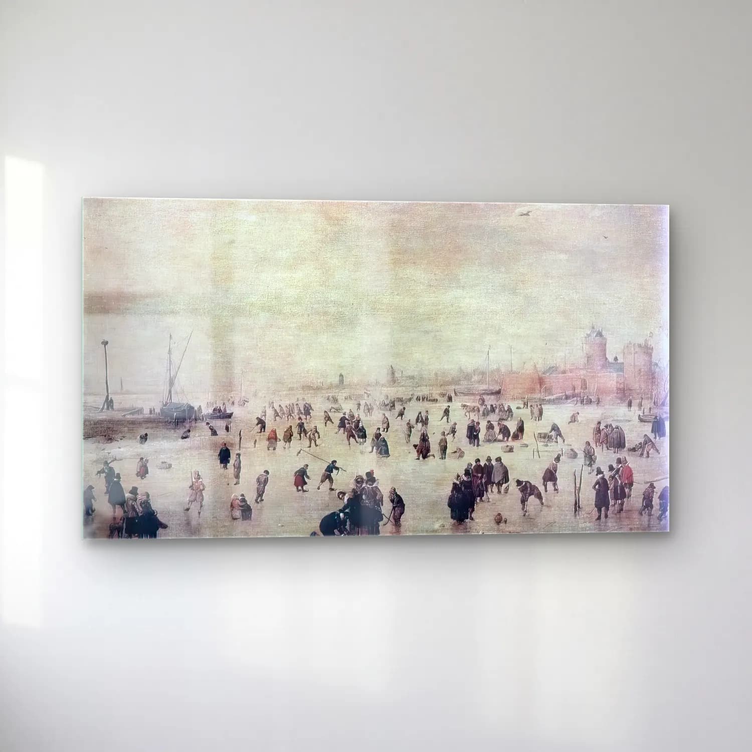Hendrick Avercamp – Skaters cam tablo — sol açıdan görünüm