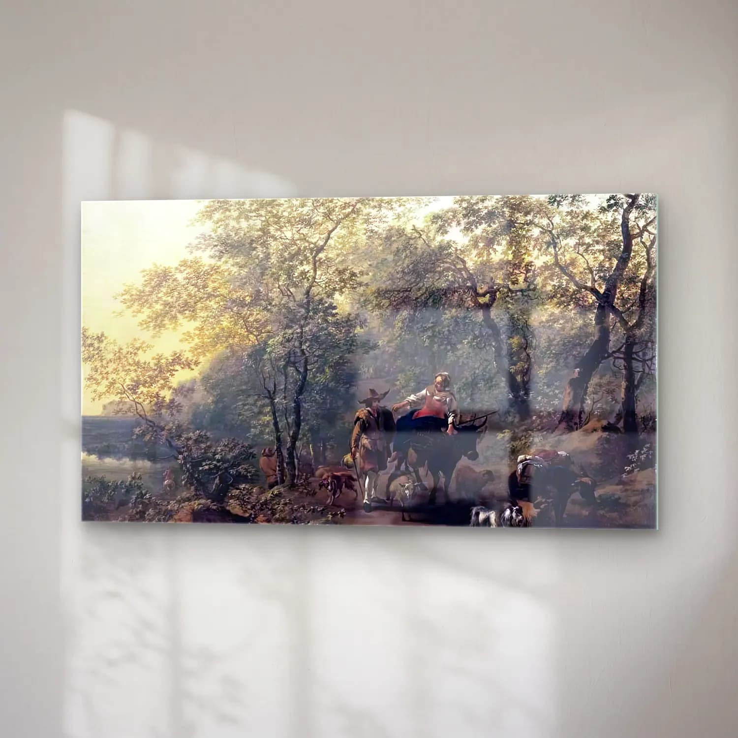 Nicolaes Berchem – An Italianate Landscape cam tablo — sağ açıdan görünüm