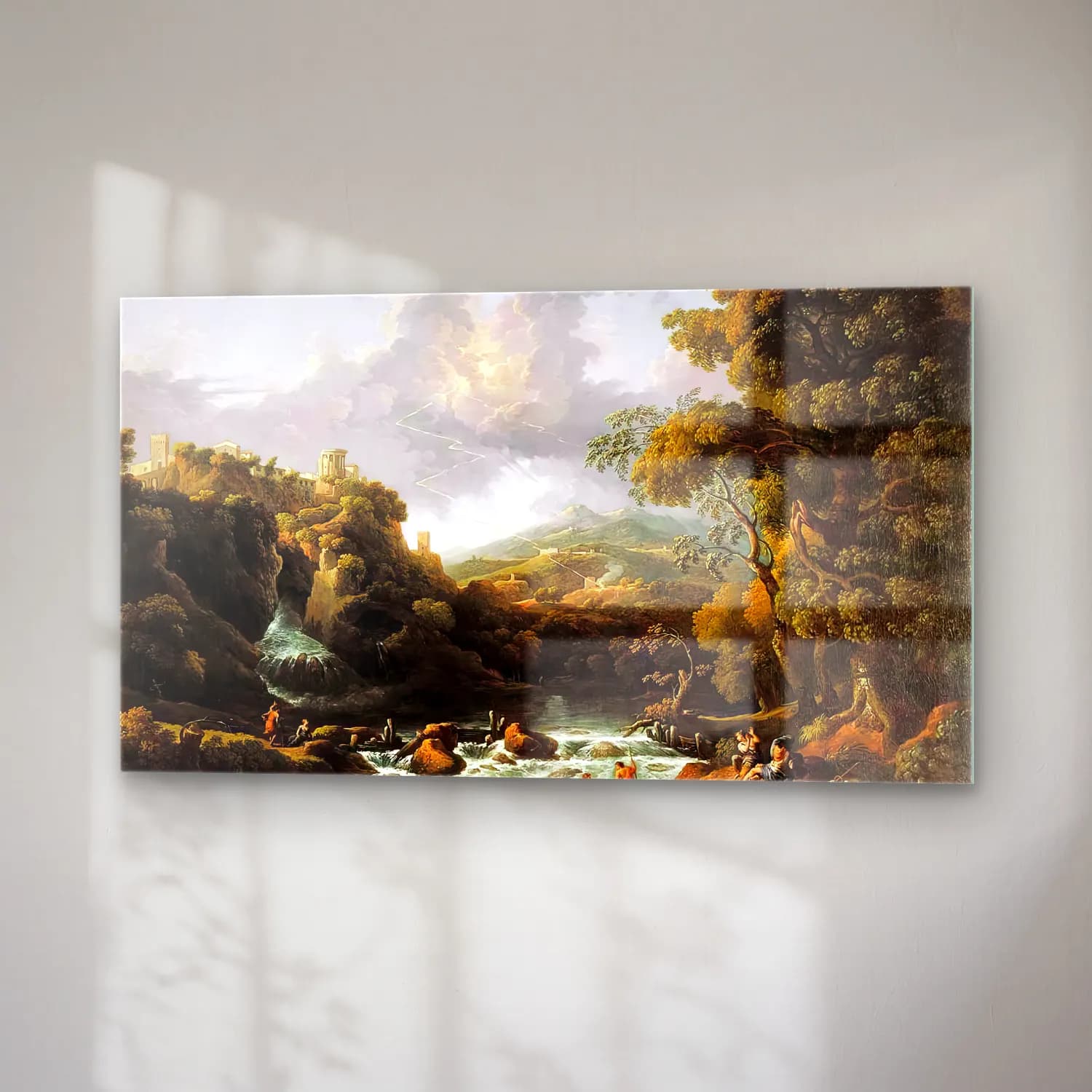 Jan Frans van Bloemen – A Scene in the Roman Campagna cam tablo — sağ açıdan görünüm