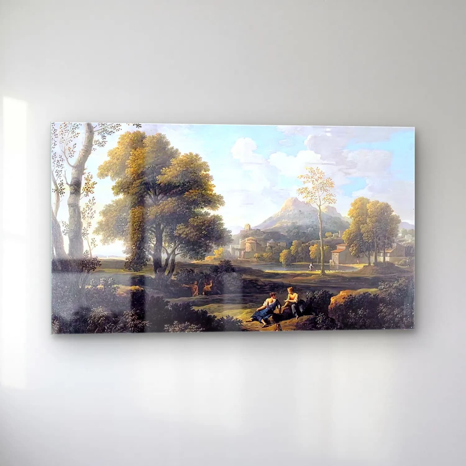 Jan Frans van Bloemen – Classical Landscape cam tablo — sol açıdan görünüm