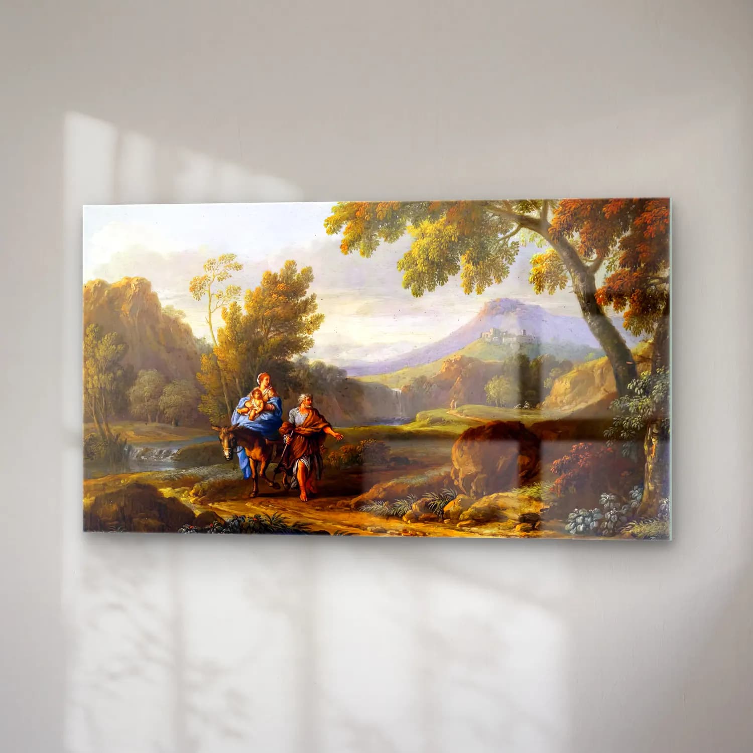 Jan Frans van Bloemen – Flight into Egypt cam tablo — sağ açıdan görünüm