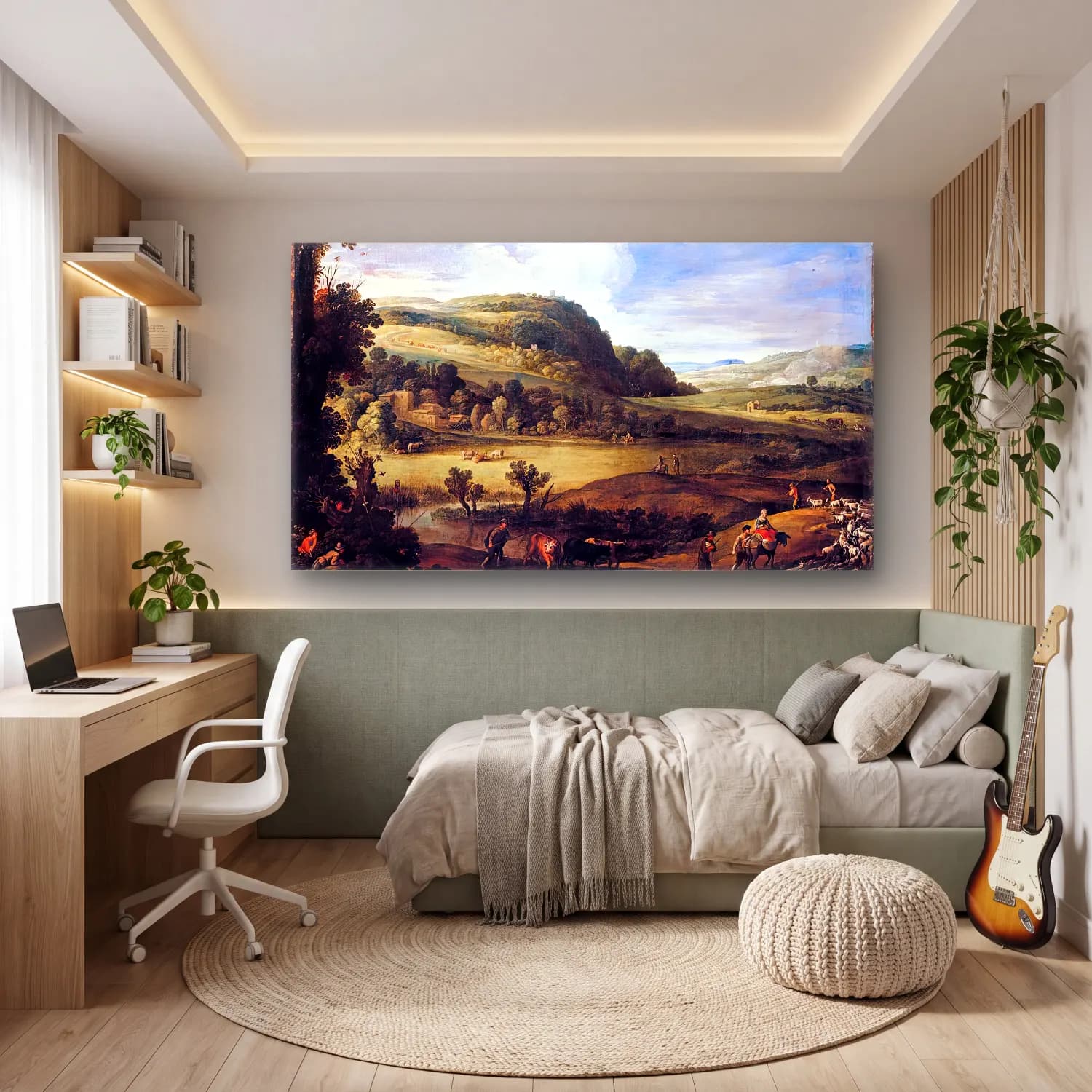 Paul Bril – An Extensive Landscape cam tablo — genç odasında