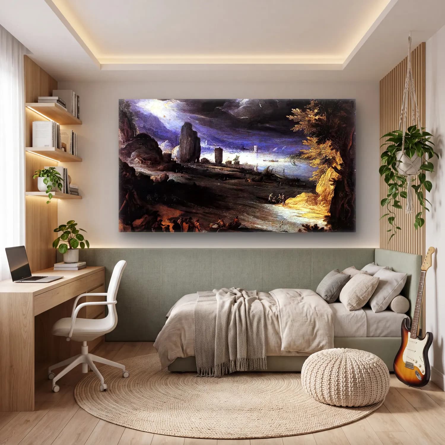 Paul Bril – Coastal Landscape cam tablo — genç odasında