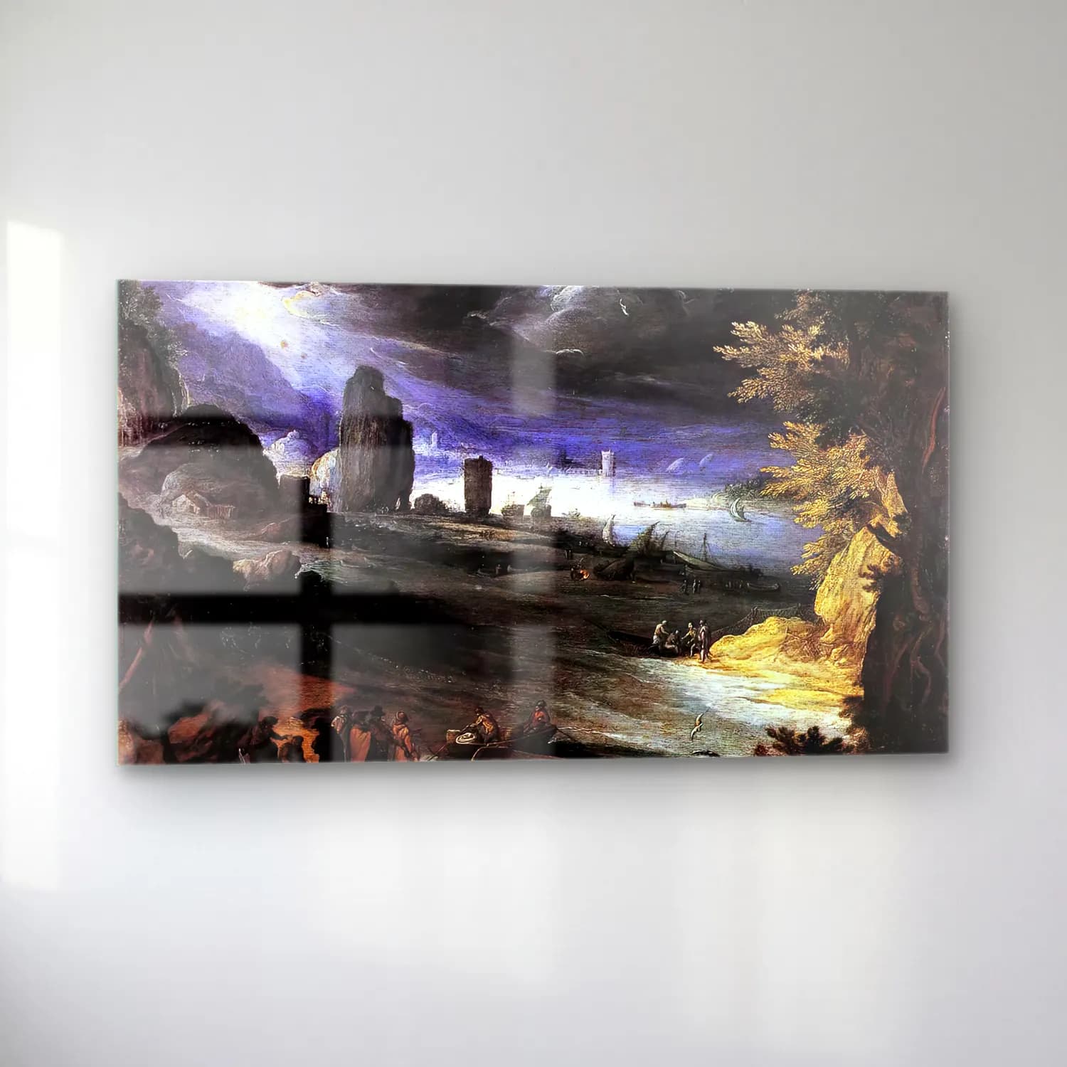 Paul Bril – Coastal Landscape cam tablo — sol açıdan görünüm