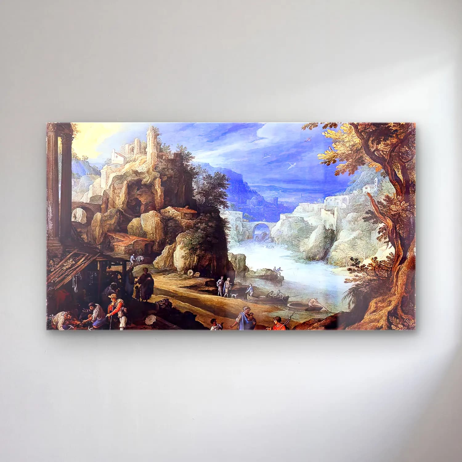 Paul Bril – Fantastic Landscape cam tablo — Paul Bril – Fantastic Landscape — yağlı boya dini sahne